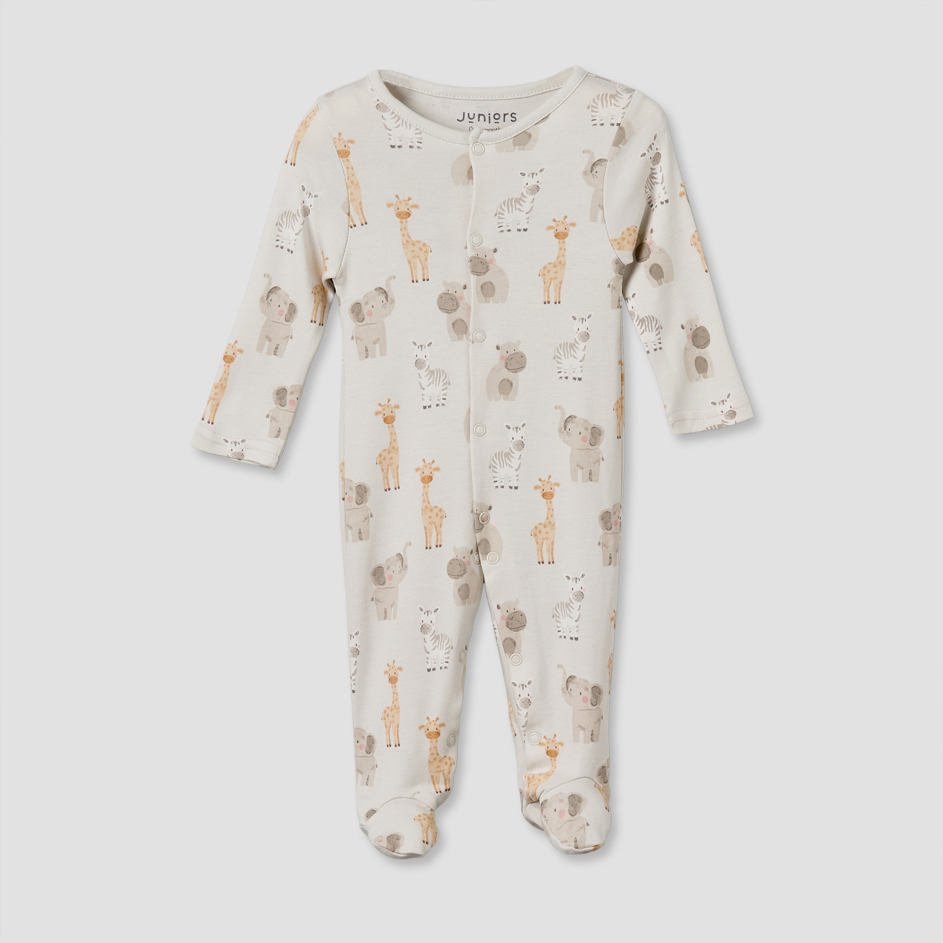 Pack of 3 Juniors Round Neck Long Sleeves Sleepsuit with Button Closure-baby-boys-clothing-nightwear-sleepsuits-image-4