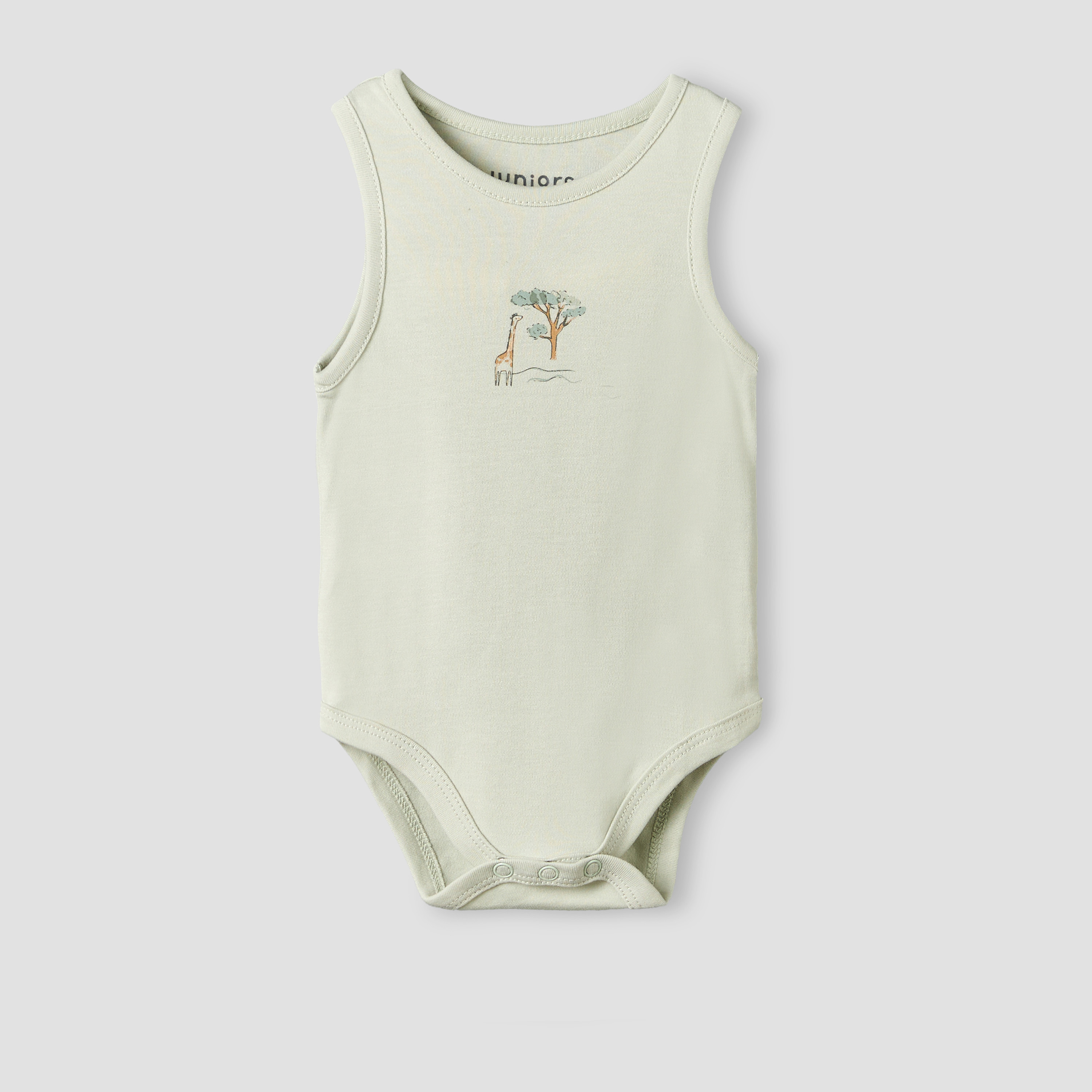 بودي سوت دون أكمام بياقة ضيقة وطبعات سفاري من جونيورز - طقم من 5 قطع-baby-boys-clothing-bodysuits-image-7