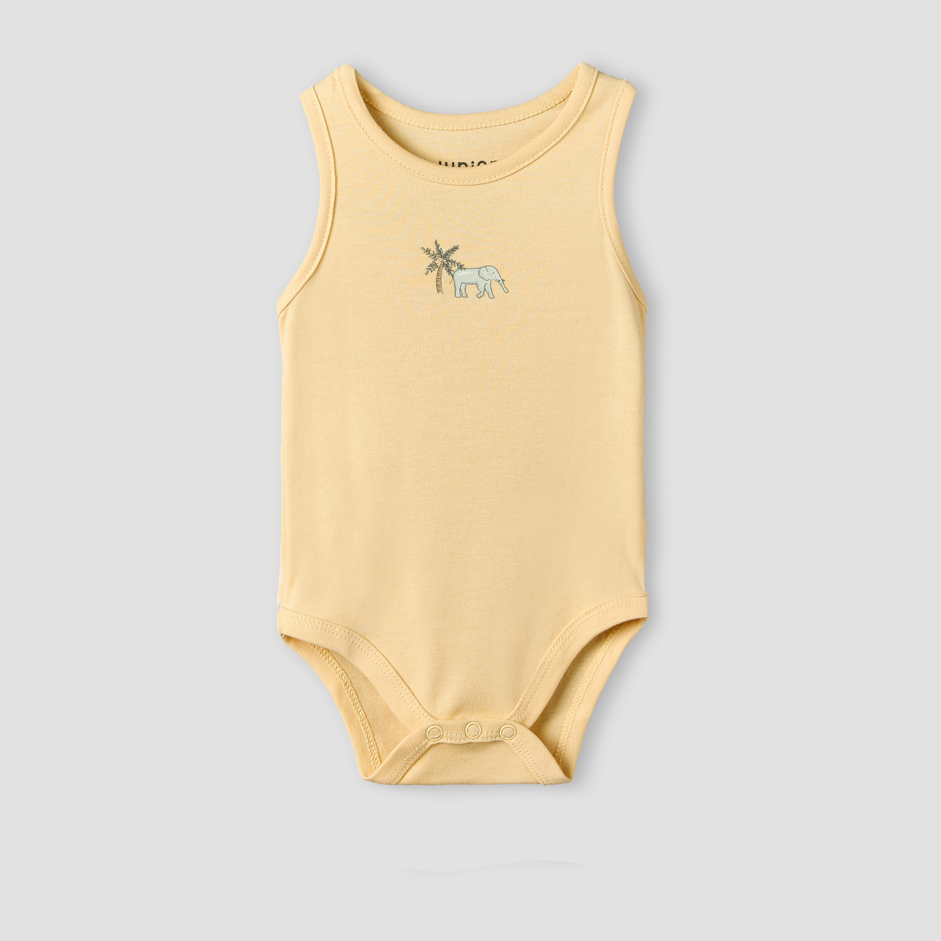 بودي سوت دون أكمام بياقة ضيقة وطبعات سفاري من جونيورز - طقم من 5 قطع-baby-boys-clothing-bodysuits-image-3