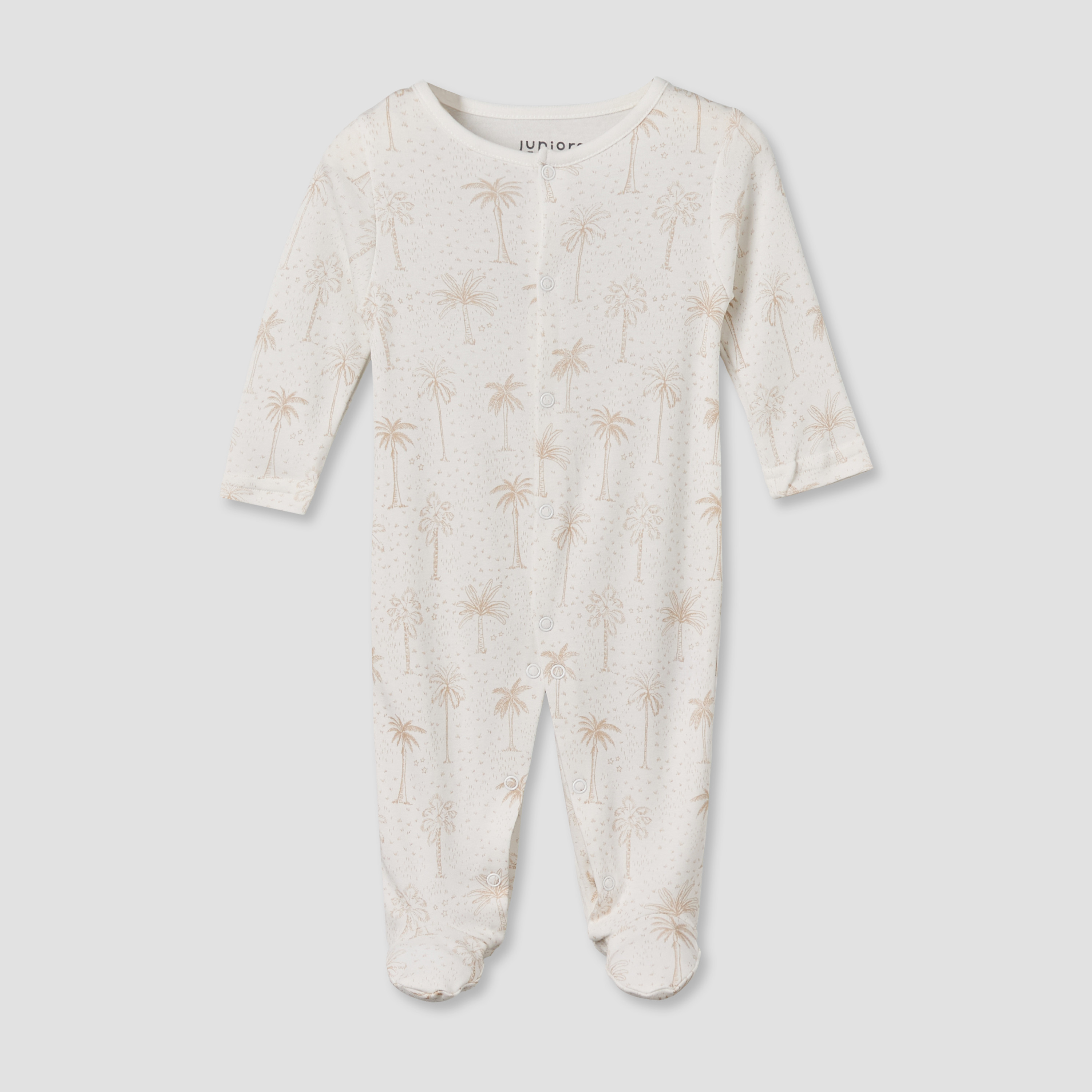 Pack of 3 Juniors Round Neck Long Sleeves Sleepsuit with Button Closure-baby-boys-clothing-nightwear-sleepsuits-image-3