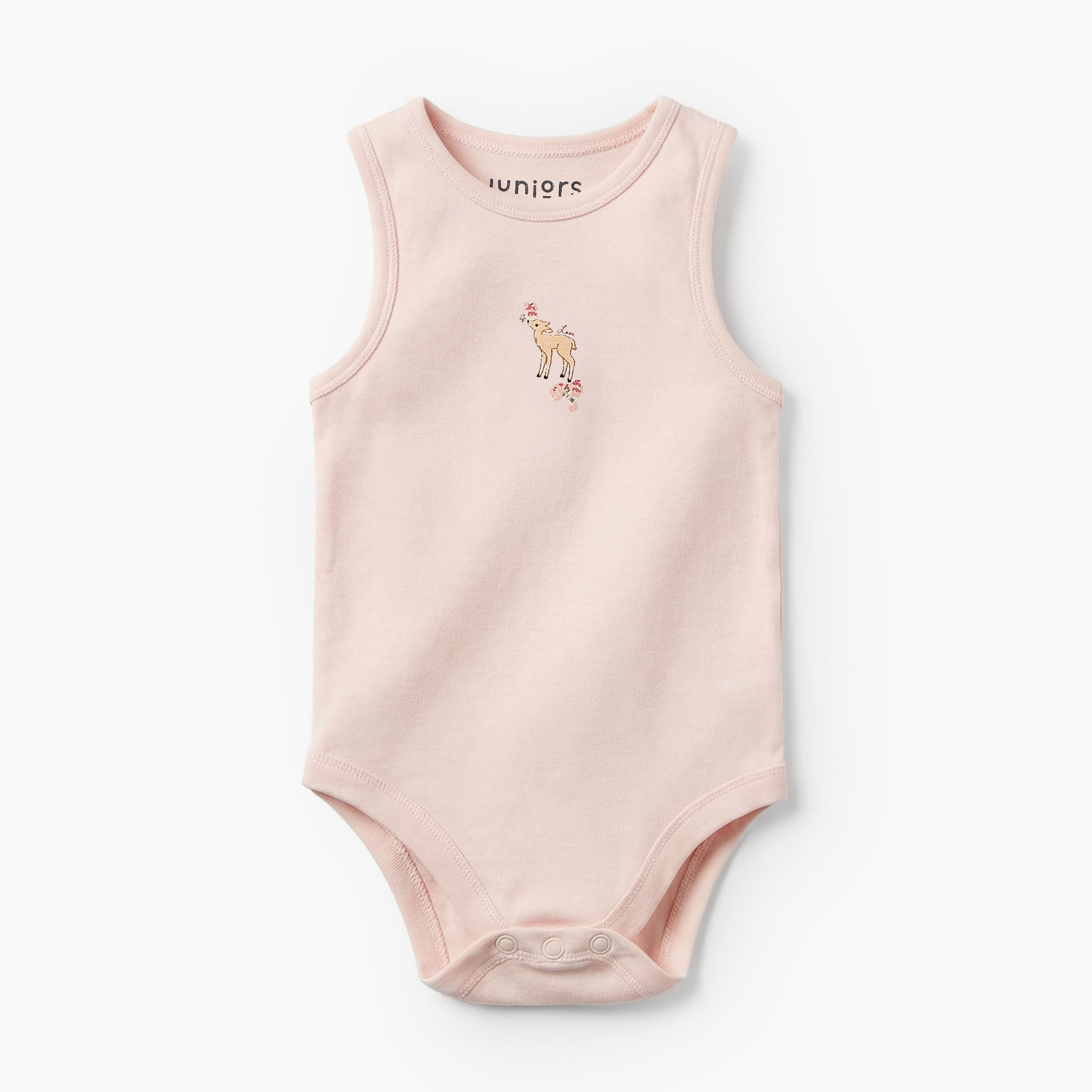 Pack of 7Juniors Bamboo Round Neck Sleeveless Bodysuit with Assorted Print-baby-girls-clothing-bodysuits-image-3