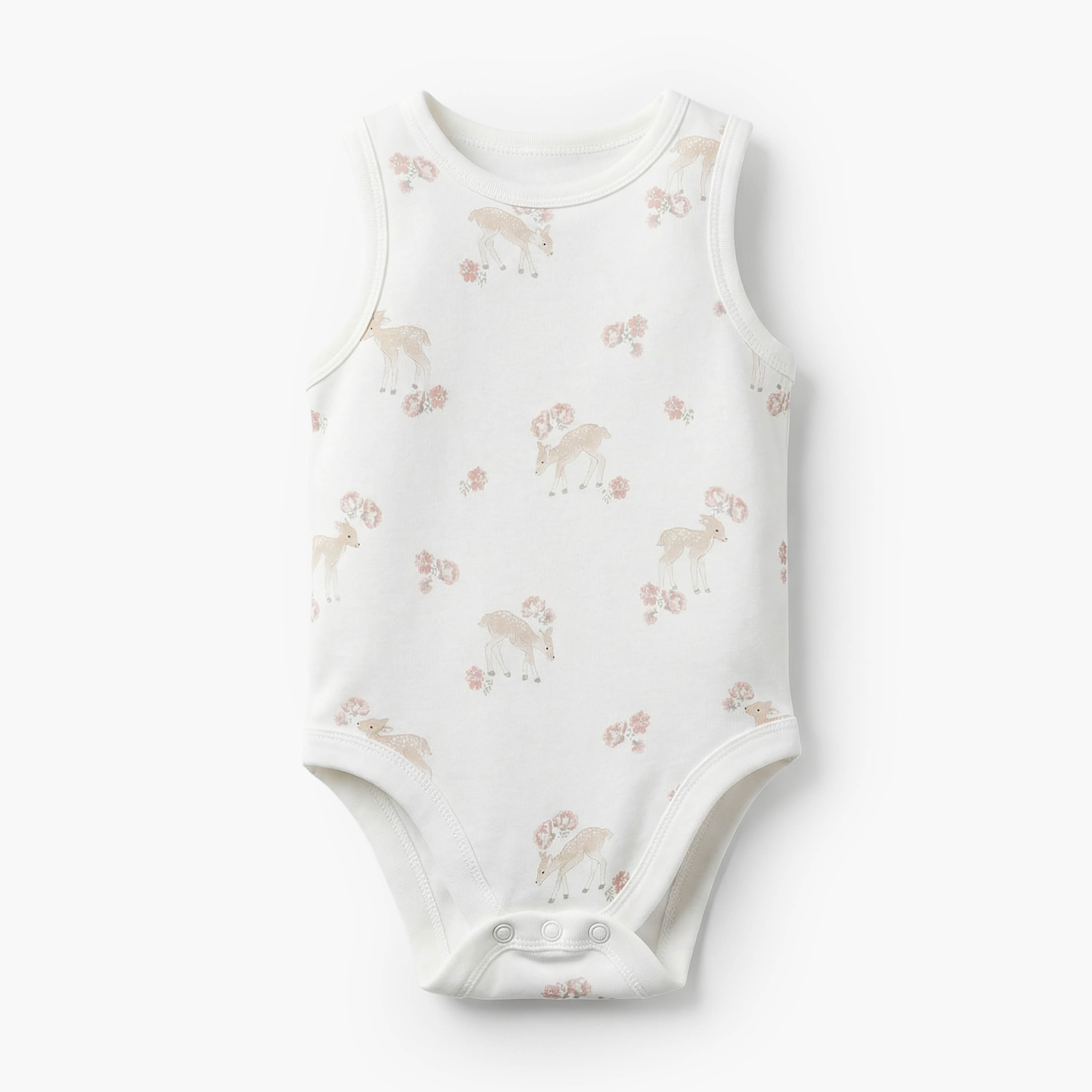 Pack of 7Juniors Bamboo Round Neck Sleeveless Bodysuit with Assorted Print-baby-girls-clothing-bodysuits-image-5