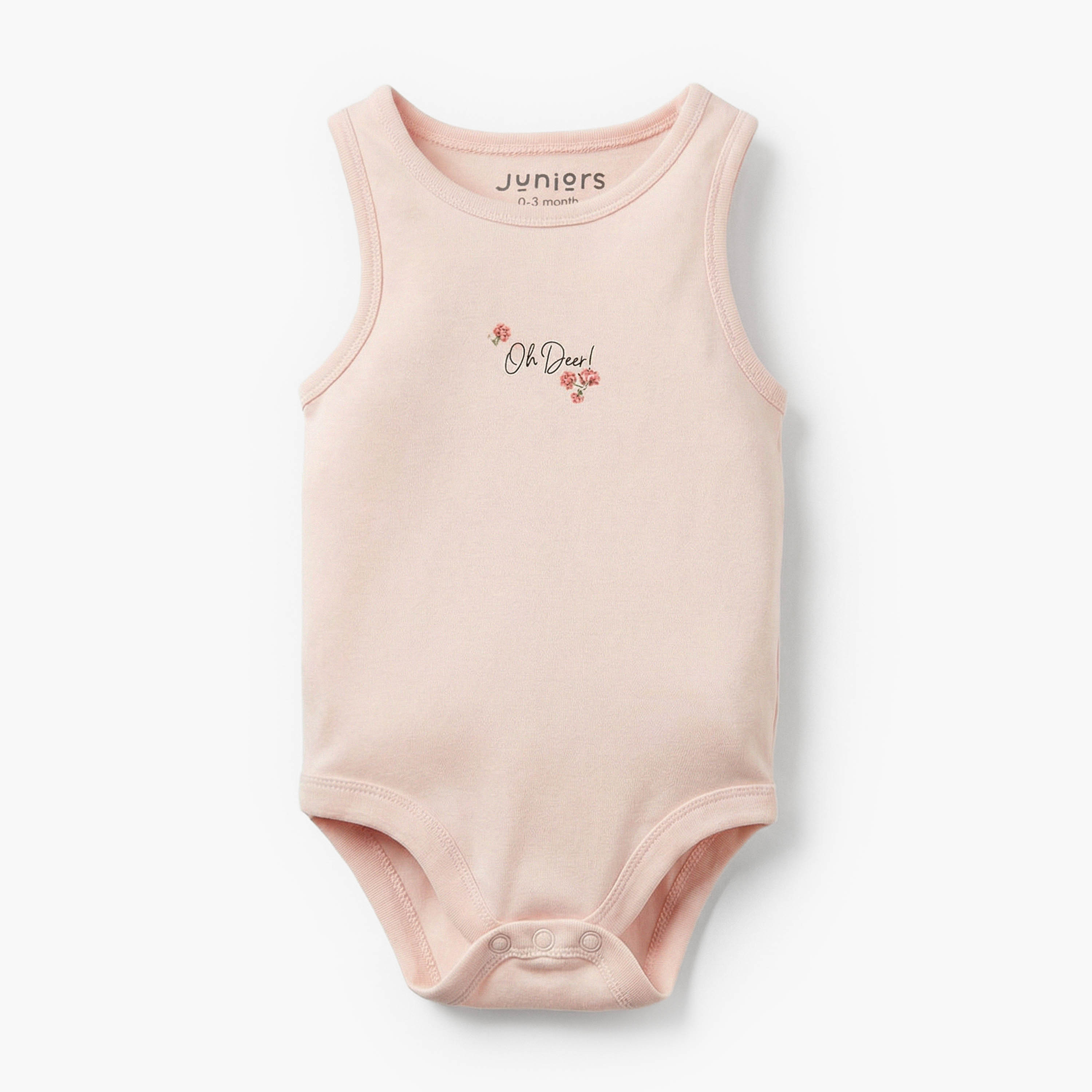 Pack of 7Juniors Bamboo Round Neck Sleeveless Bodysuit with Assorted Print-baby-girls-clothing-bodysuits-image-6