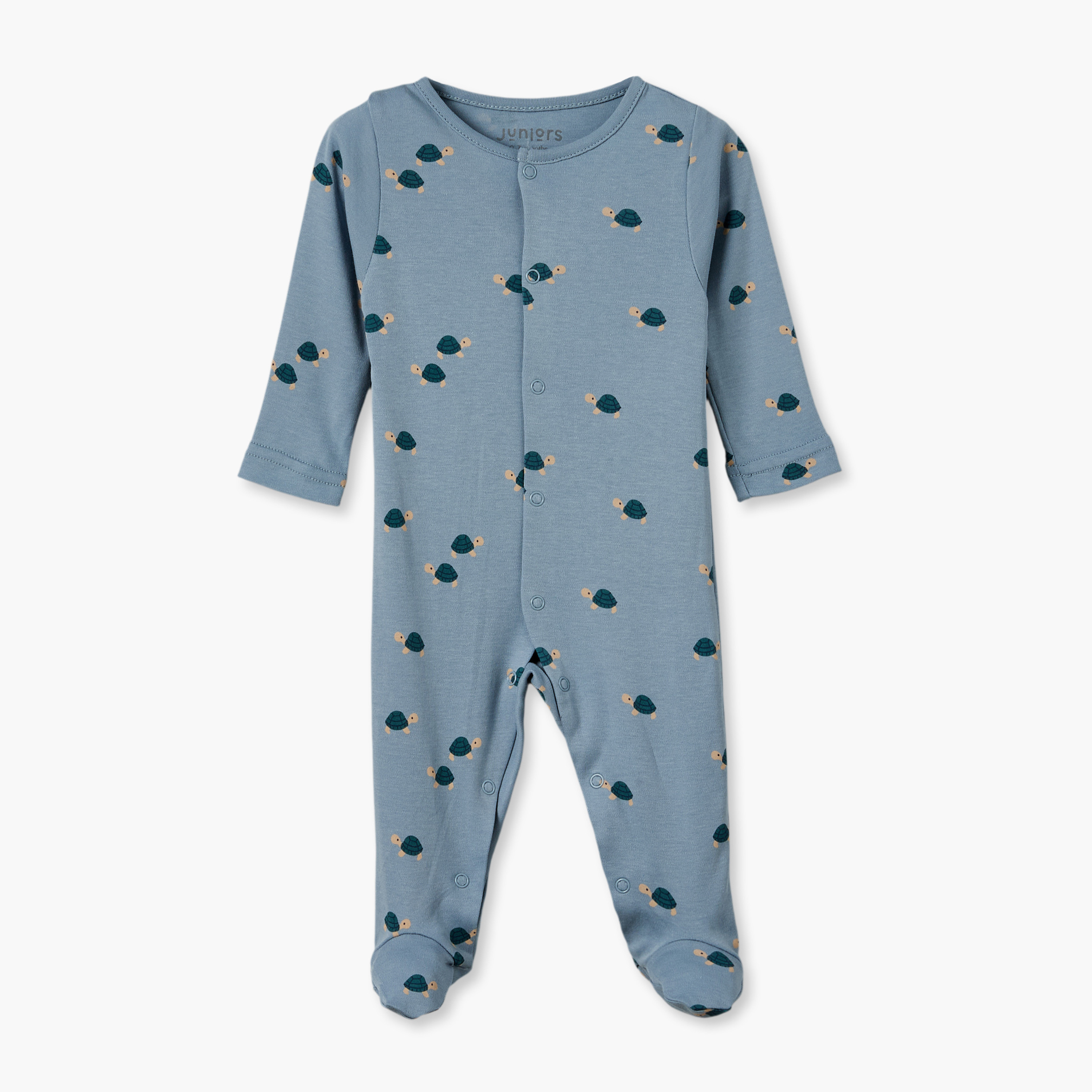 Pack of 5 Juniors Crew Neck Long Sleeves Sleepsuit with Assorted Print-baby-boys-clothing-nightwear-sleepsuits-image-5