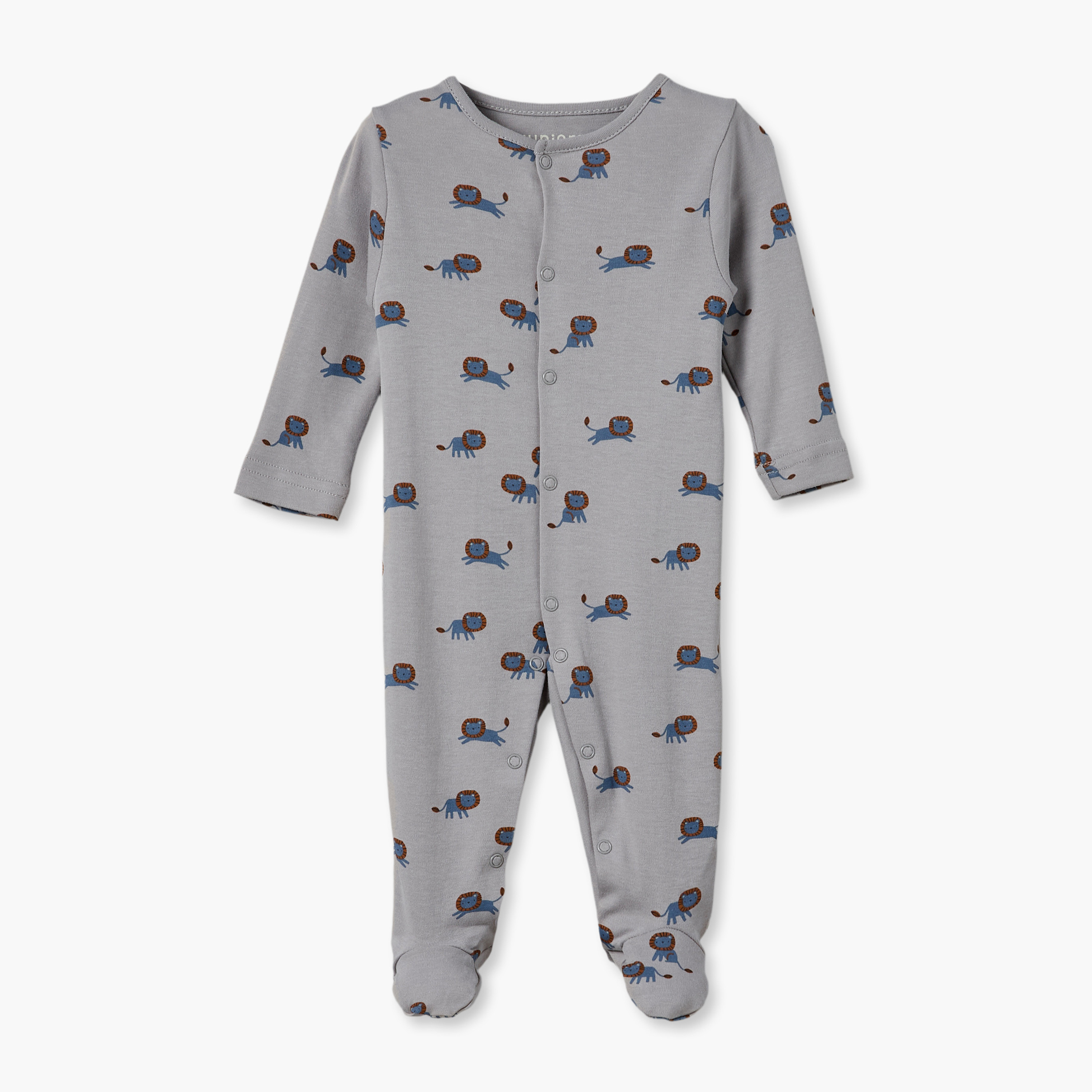 Pack of 5 Juniors Crew Neck Long Sleeves Sleepsuit with Assorted Print-baby-boys-clothing-nightwear-sleepsuits-image-7