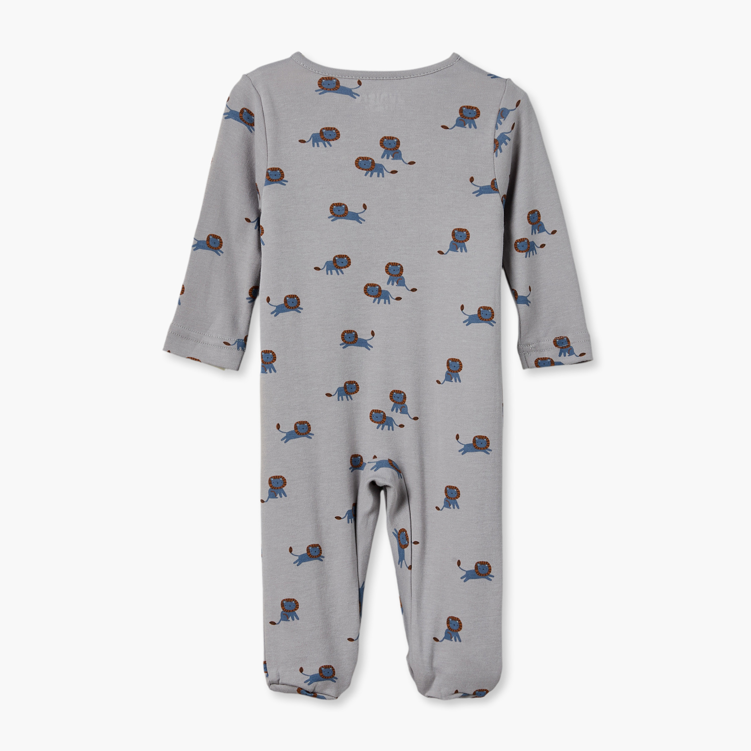 Pack of 5 Juniors Crew Neck Long Sleeves Sleepsuit with Assorted Print-baby-boys-clothing-nightwear-sleepsuits-image-8