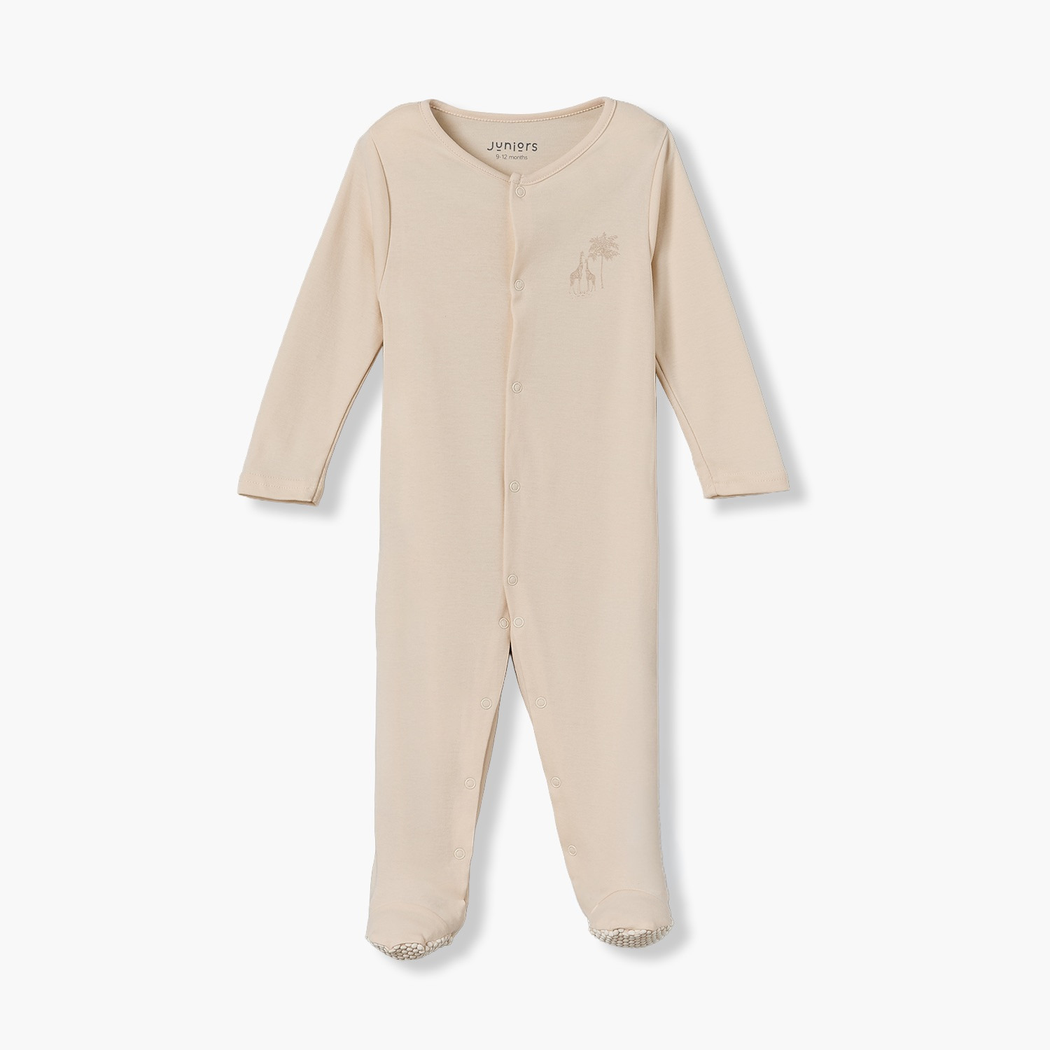 طقم بدل نوم بياقة مستديرة وأكمام طويلة بطبعة سفاري من جونيورز - 5 قطع-baby-boys-clothing-nightwear-sleepsuits-image-4