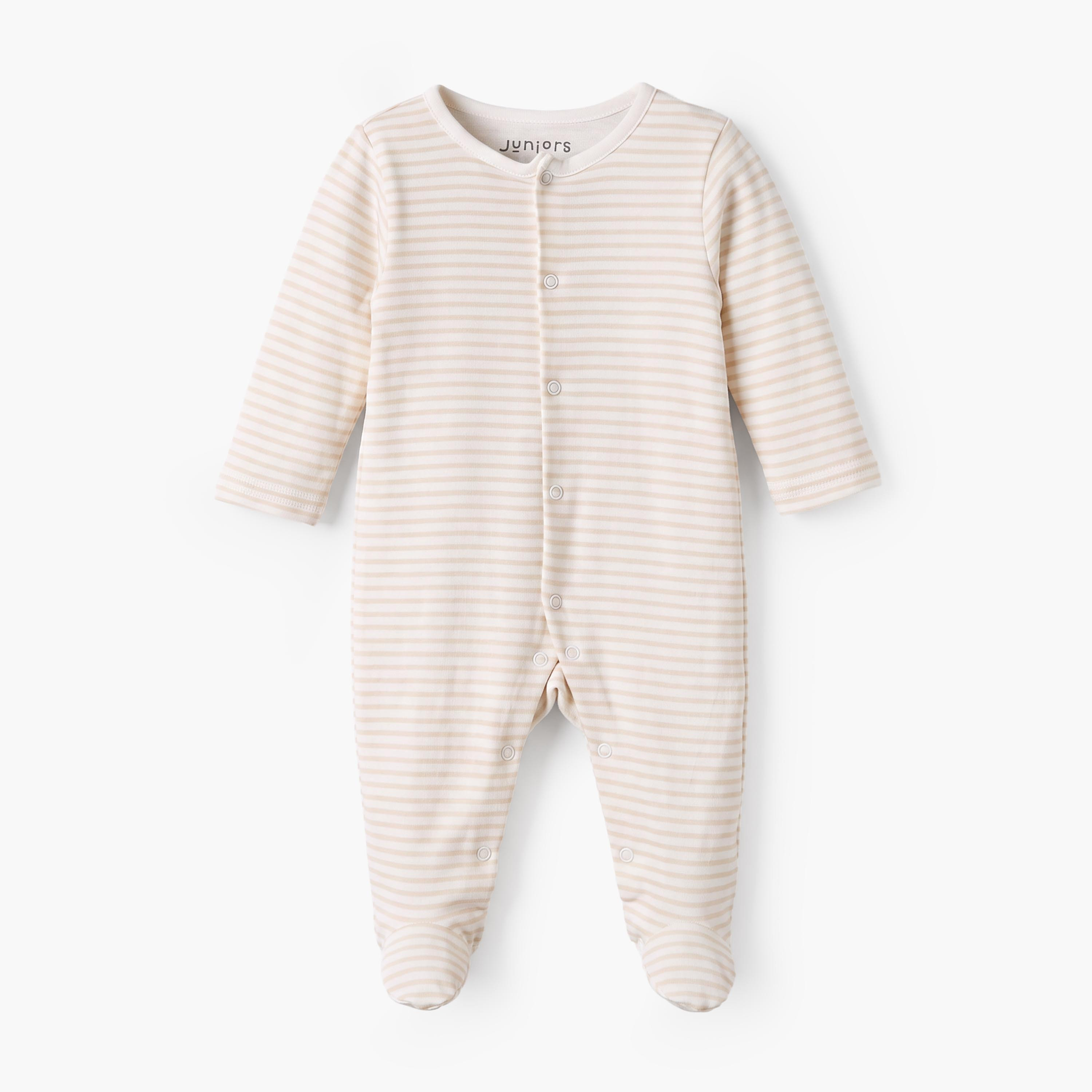 طقم بدل نوم بياقة مستديرة وأكمام طويلة بطبعة سفاري من جونيورز - 5 قطع-baby-boys-clothing-nightwear-sleepsuits-image-5
