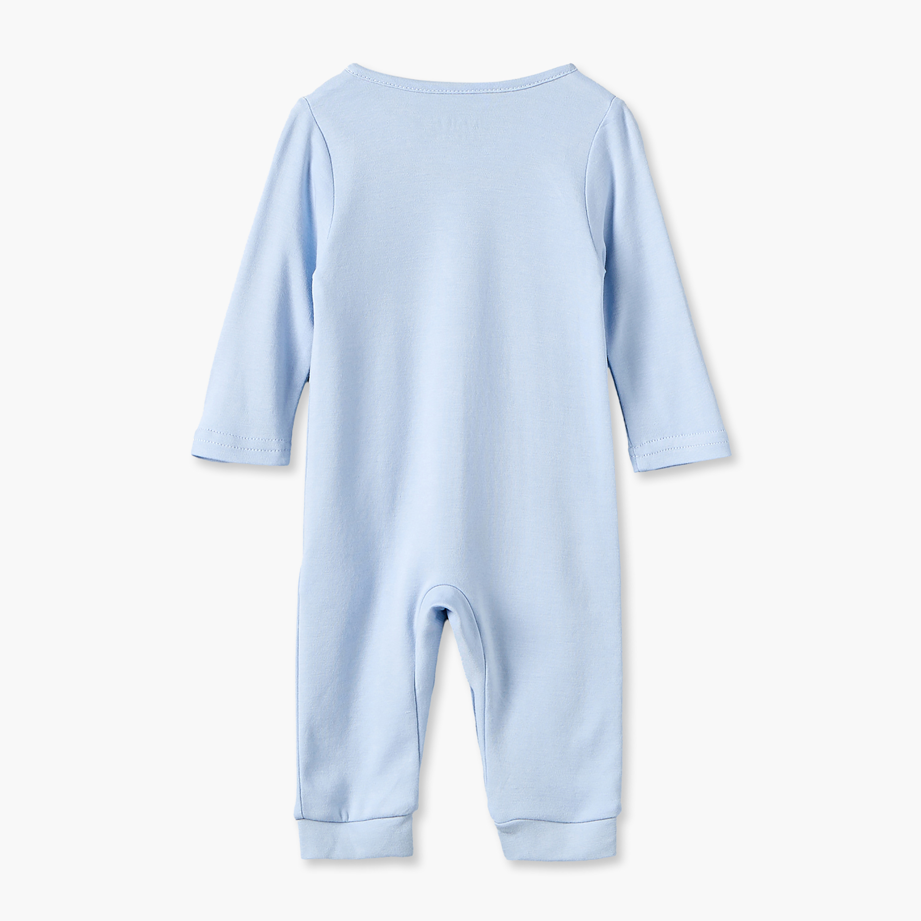 طقم بدلات نوم قطن بأكمام طويلة وياقة ضيقة وأزرار إغلاق كبس من جونيورز - 3 قطع-baby-boys-clothing-nightwear-sleepsuits-image-4