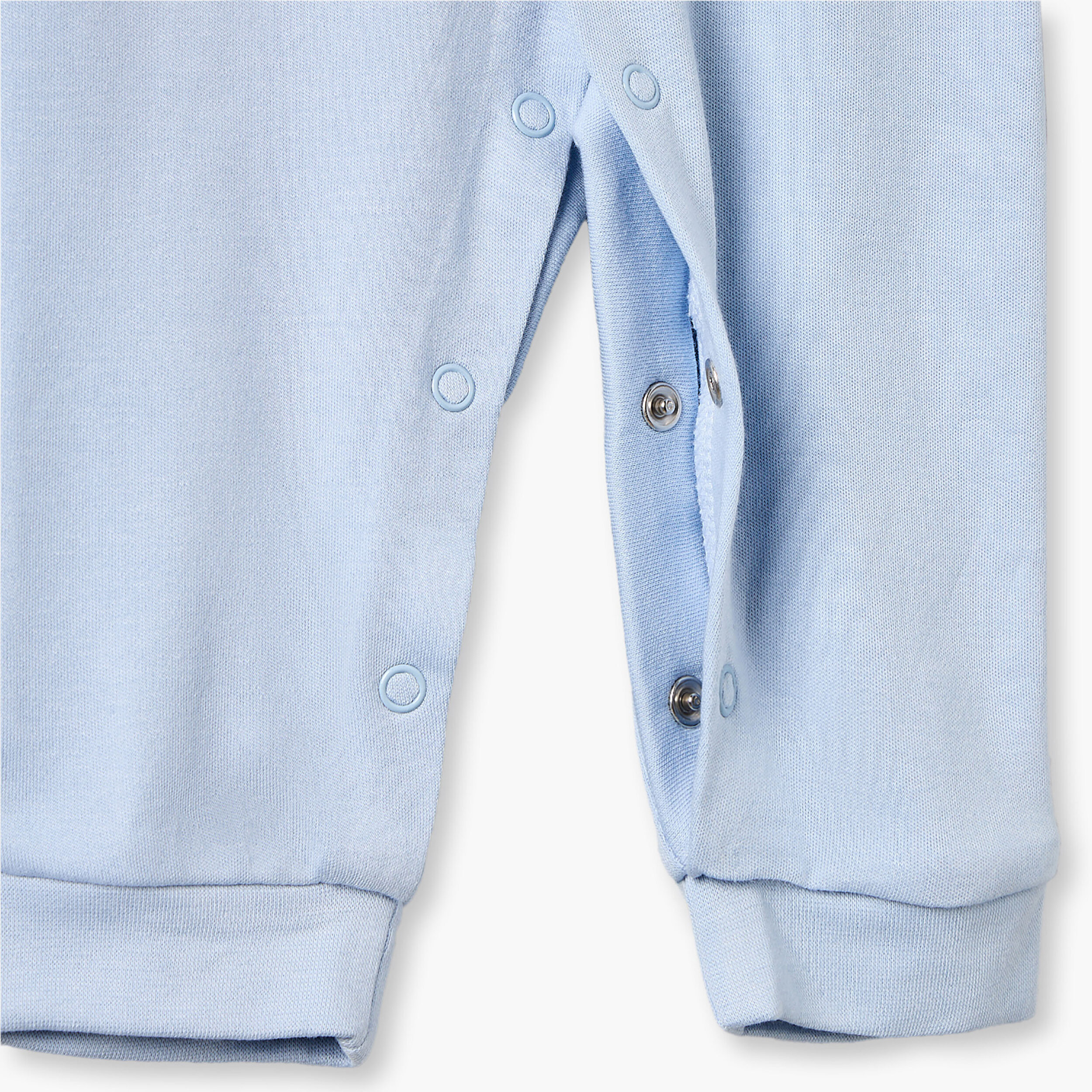 طقم بدلات نوم قطن بأكمام طويلة وياقة ضيقة وأزرار إغلاق كبس من جونيورز - 3 قطع-baby-boys-clothing-nightwear-sleepsuits-image-8
