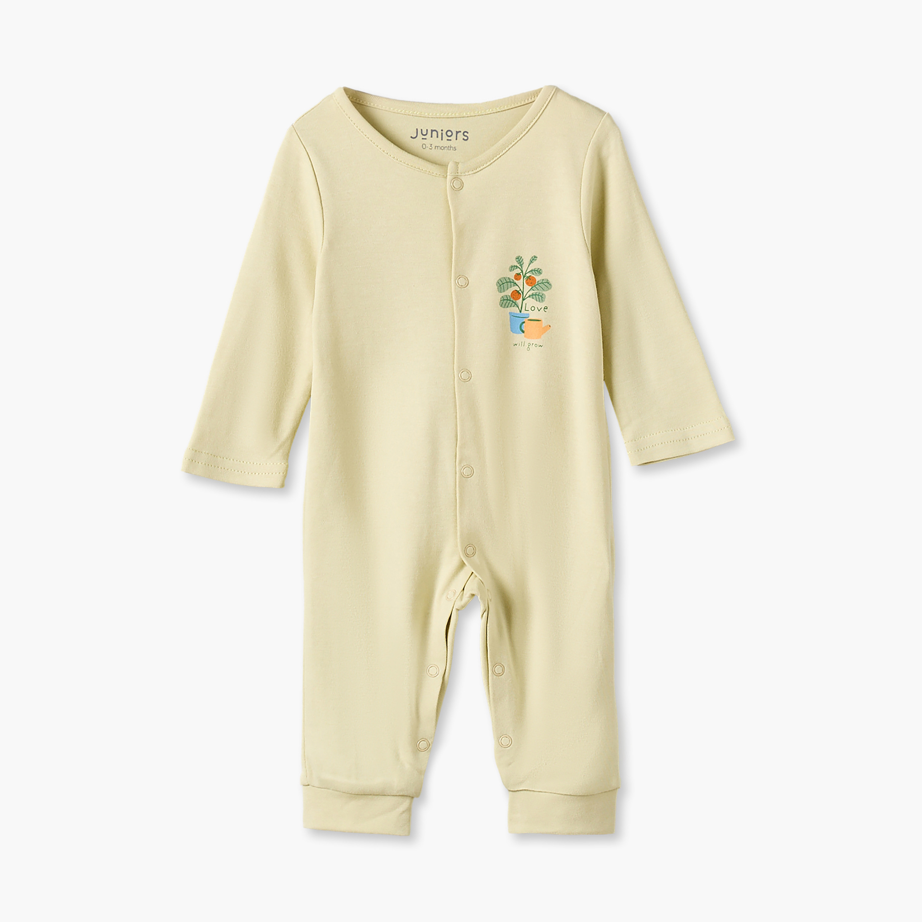 طقم بدلة نوم بياقة ضيقة وأكمام طويلة بأزرار كبس من جونيورز - عبوة من 3 قطع-baby-boys-clothing-nightwear-sleepsuits-image-3
