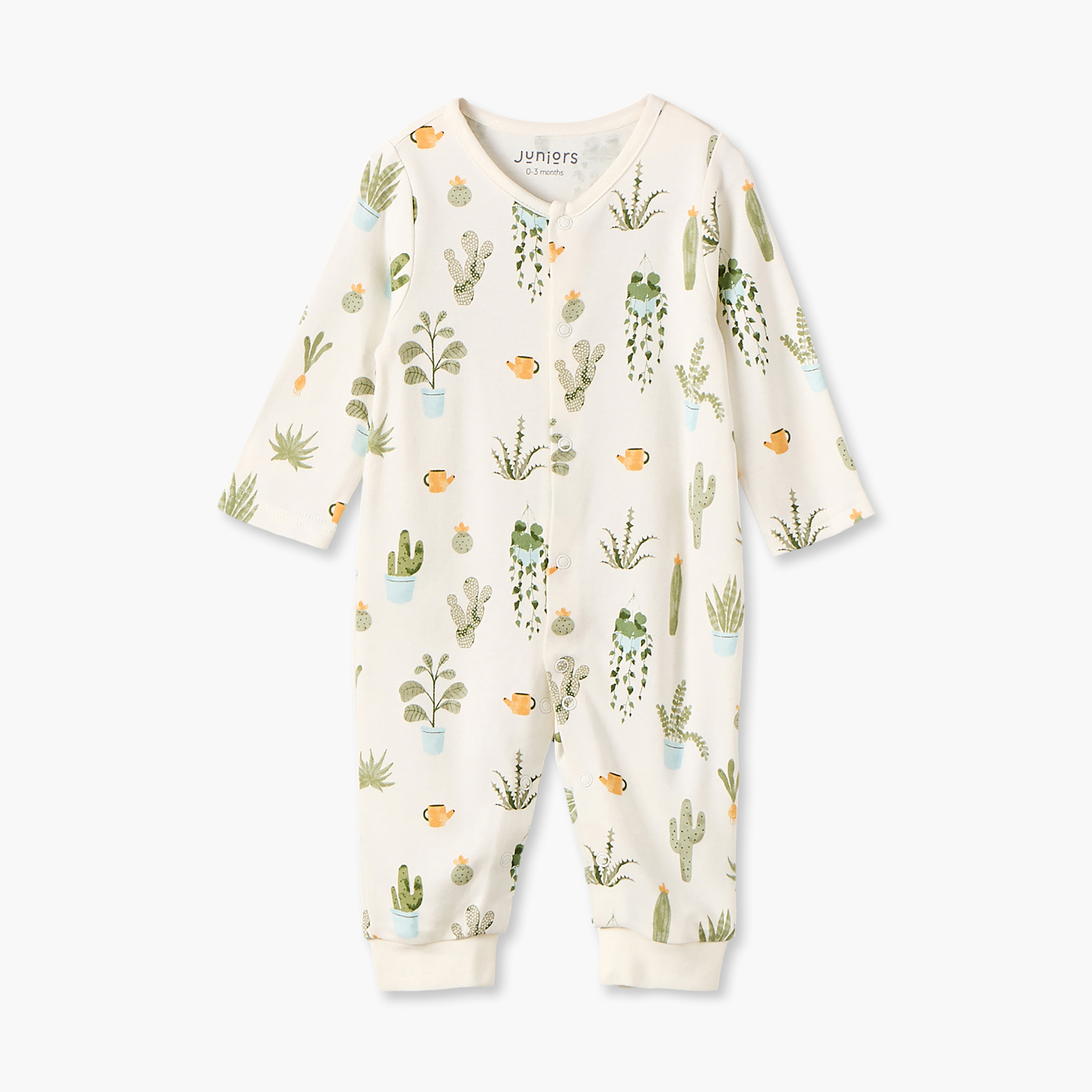 طقم بدلة نوم بياقة ضيقة وأكمام طويلة بأزرار كبس من جونيورز - عبوة من 3 قطع-baby-boys-clothing-nightwear-sleepsuits-image-5