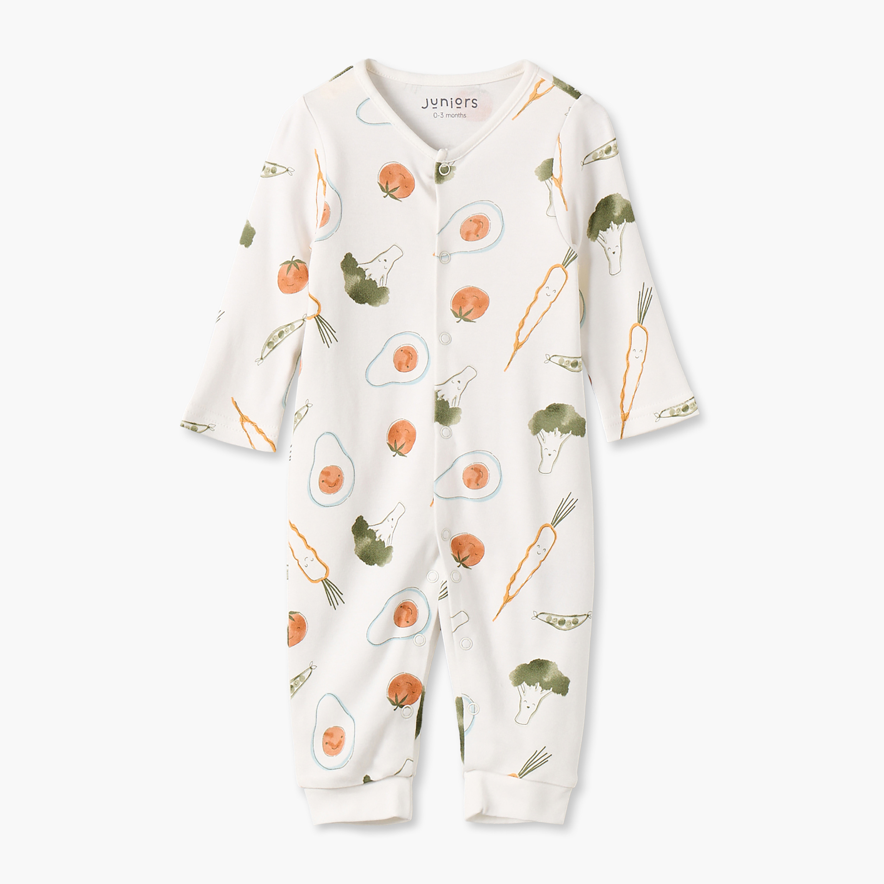 طقم بدلة نوم بياقة ضيقة وأكمام طويلة بأزرار كبس من جونيورز - عبوة من 3 قطع-baby-boys-clothing-nightwear-sleepsuits-image-6