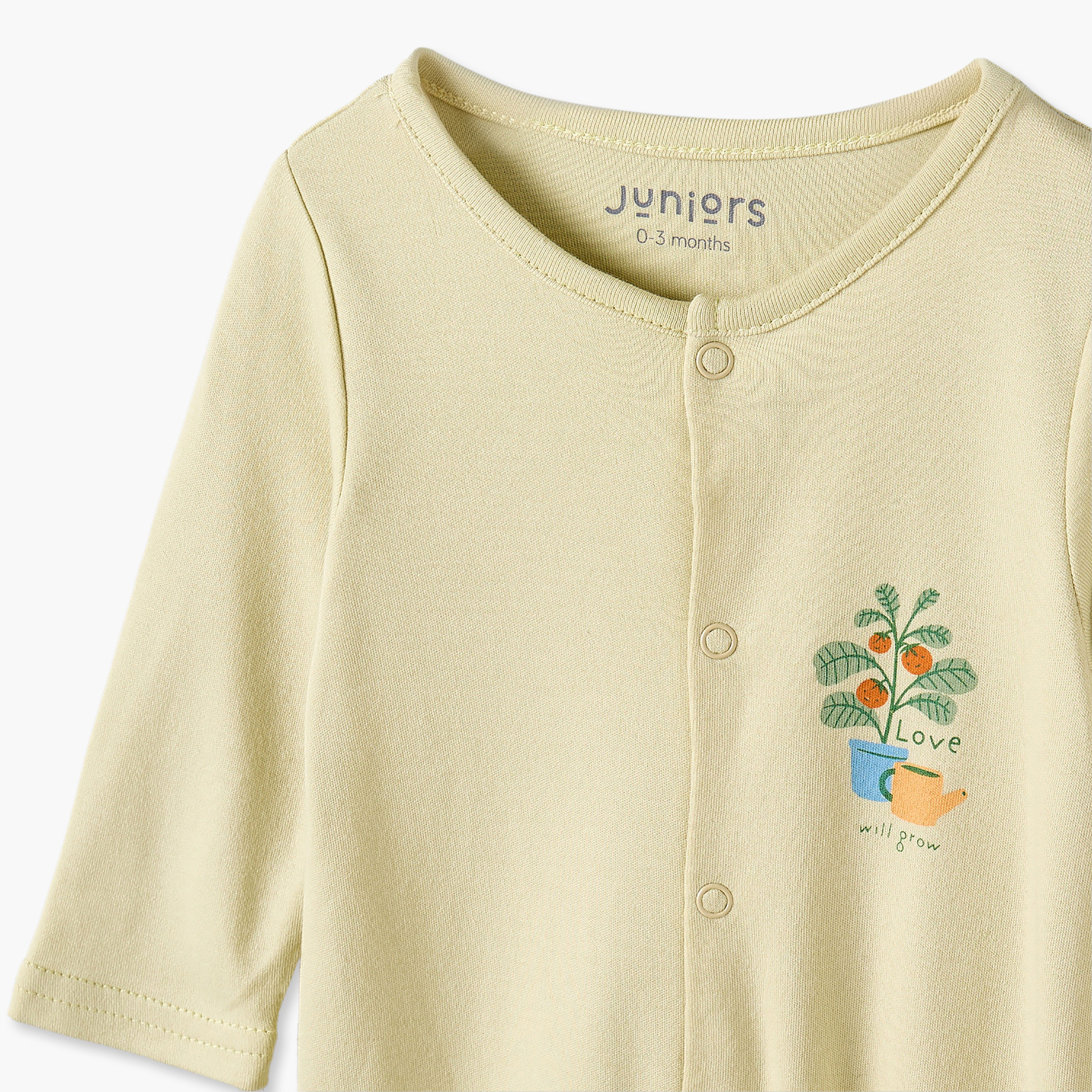 طقم بدلة نوم بياقة ضيقة وأكمام طويلة بأزرار كبس من جونيورز - عبوة من 3 قطع-baby-boys-clothing-nightwear-sleepsuits-image-7