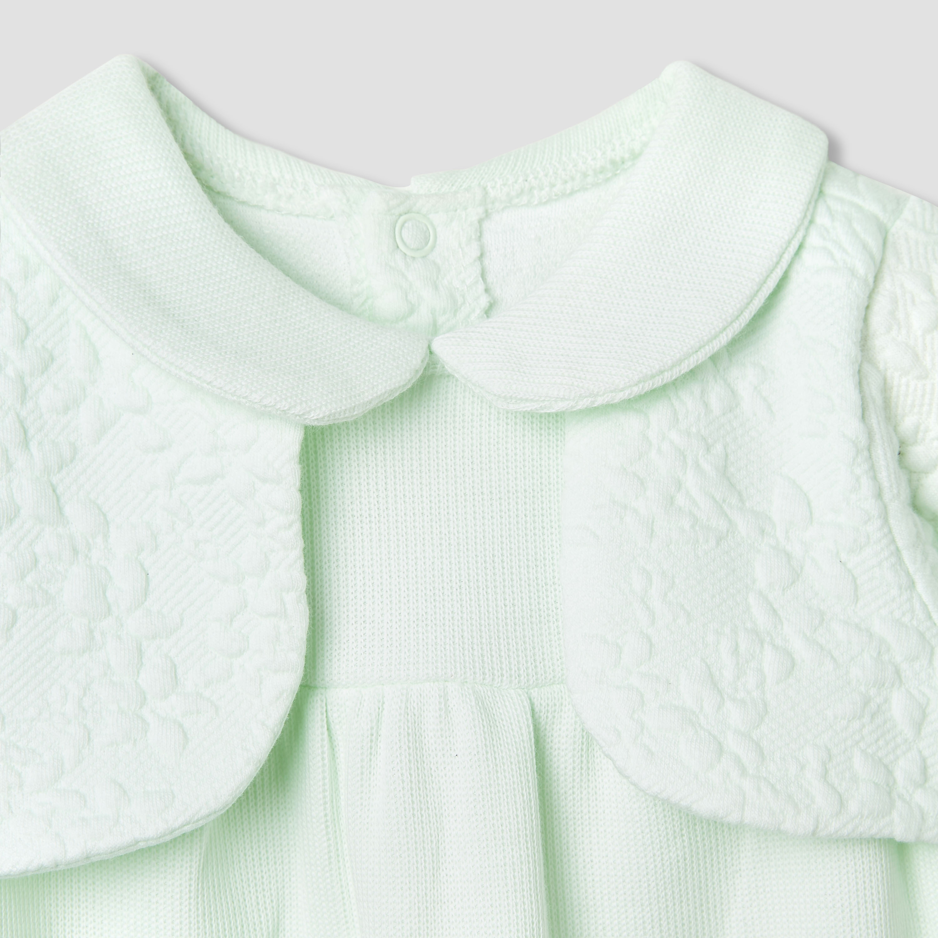 Giggles Girls Dress with Snap Button Closure - Cotton - Long Sleeves - Peter Pan Collar-baby-girls-clothing-dressesandjumpsuits-image-3