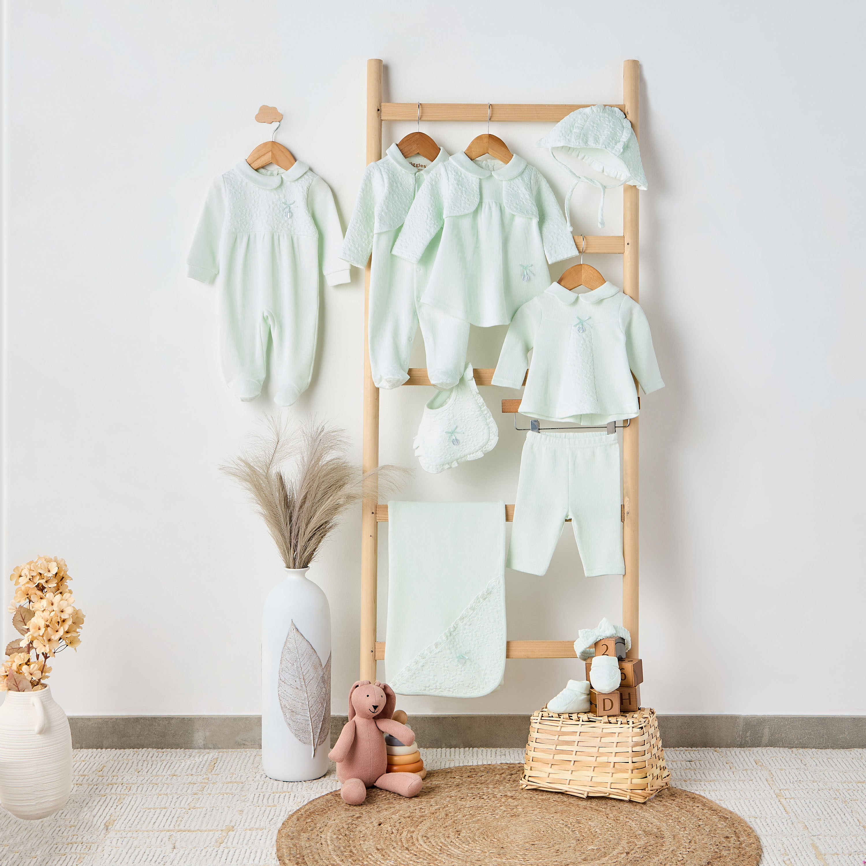 Giggles Pyjama Set with Snap Button Closure - Cotton - Long Sleeves - Collared Neck-baby-girls-clothing-nightwear-pyjamasets-image-8