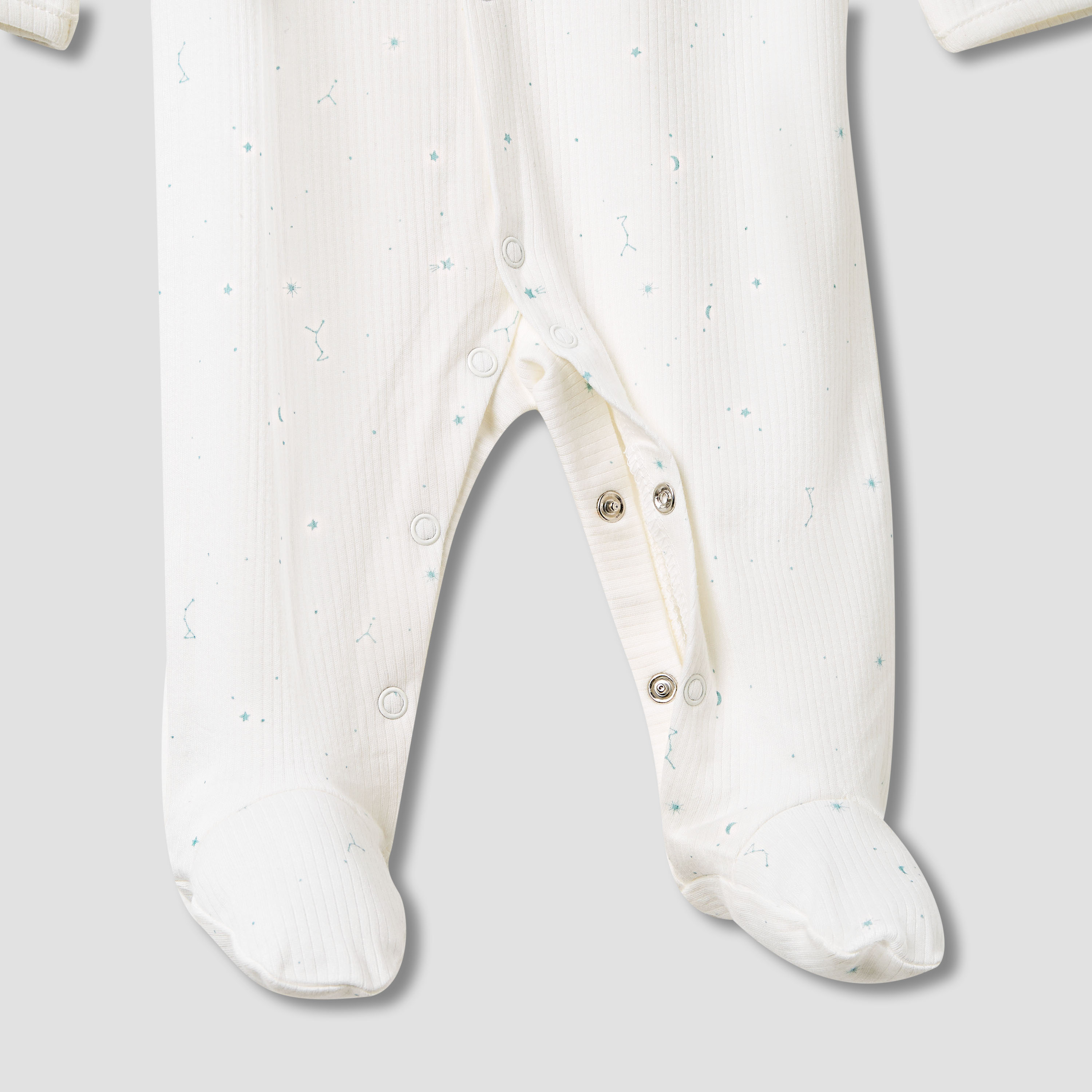 Juniors Round Neck Sleepsuit with Snap Button Closure - Long Sleeves - Set of 2-baby-boys-clothing-nightwear-sleepsuits-image-5