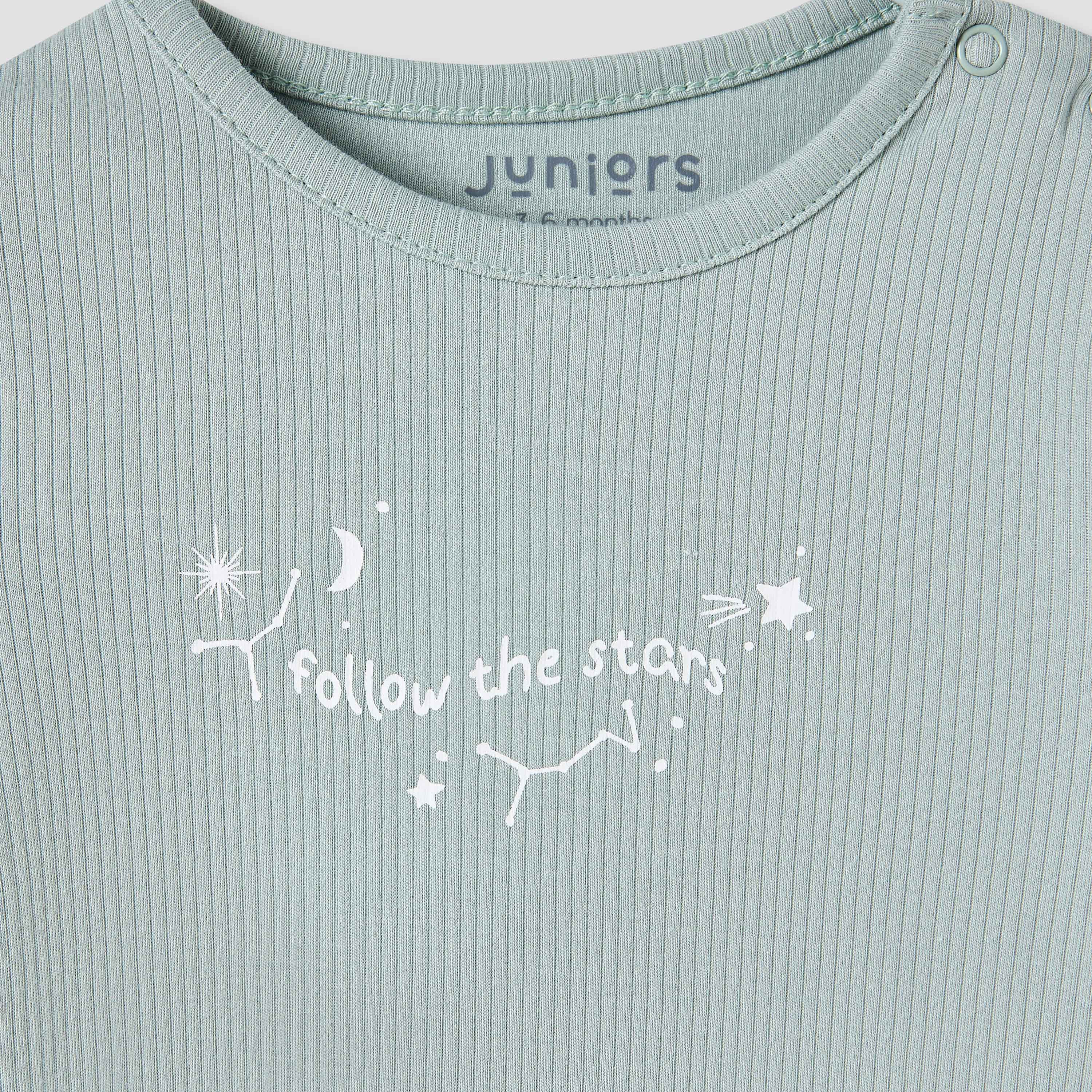 Juniors Pyjama Set with Snap Button Closure - Long Sleeves - Round Neck - Set of 2-baby-boys-clothing-nightwear-pyjamasets-image-7
