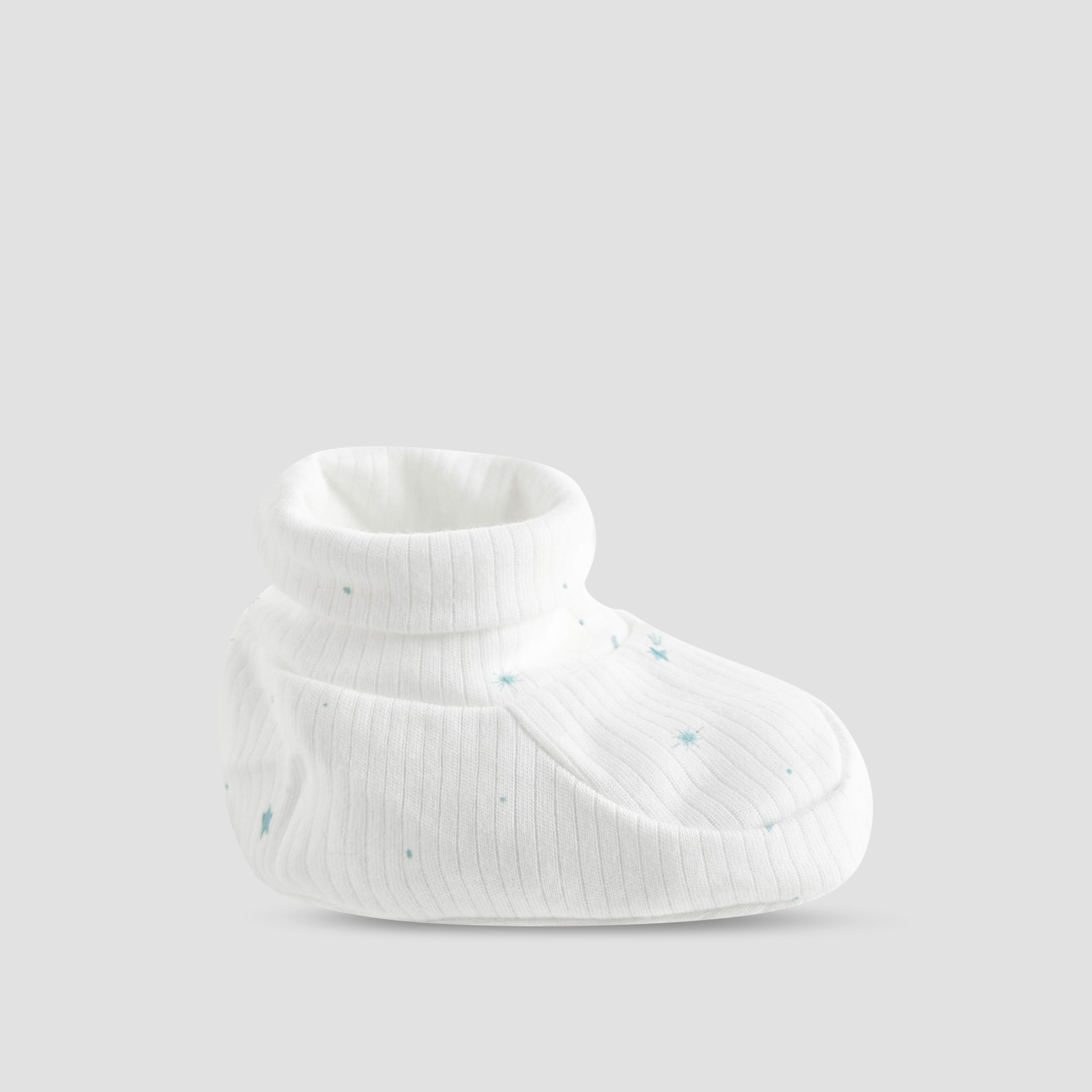 Juniors Boys Booties with Ribbed Texture - Soft Fabric - Set of 2-baby-boys-shoes-booties-image-4