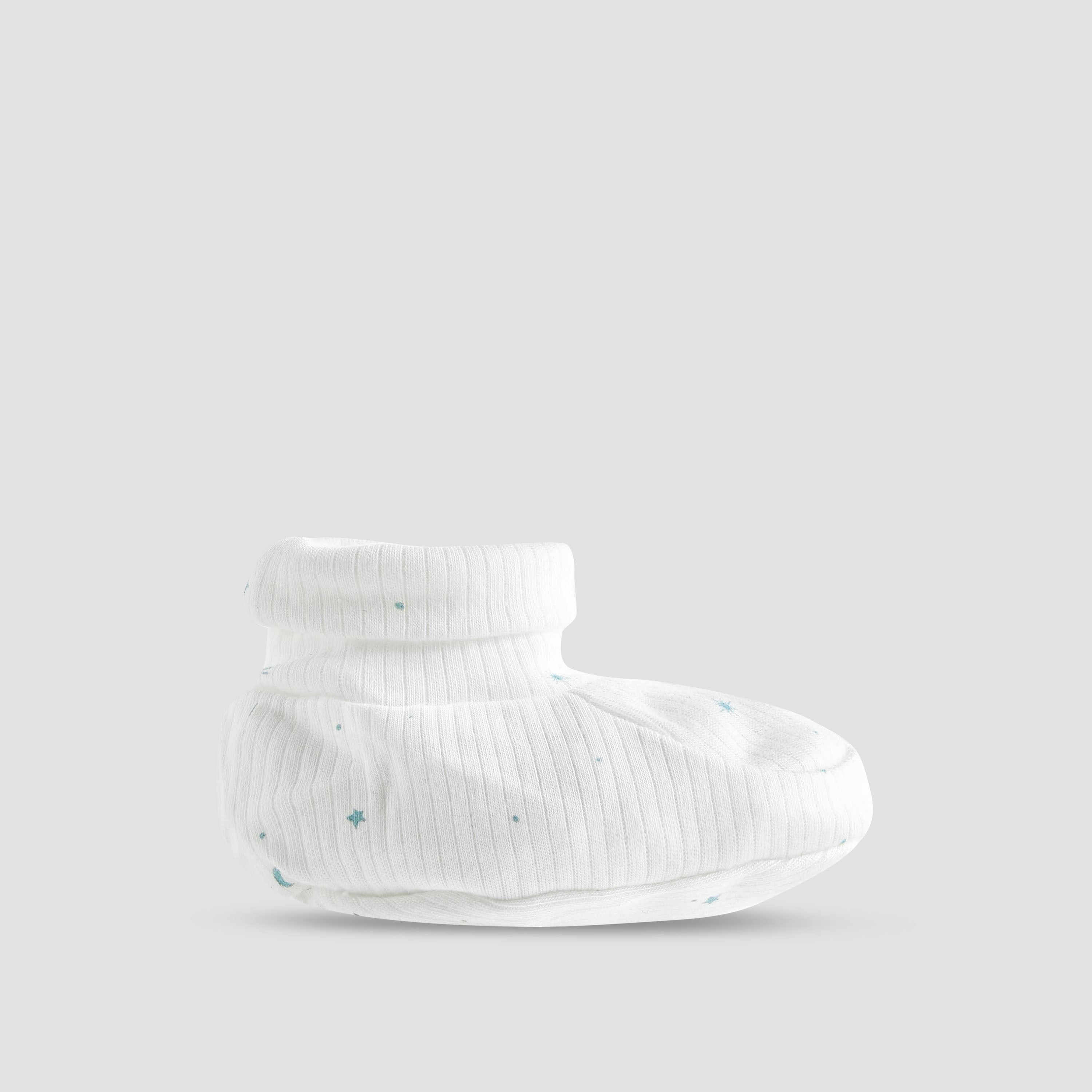 Juniors Boys Booties with Ribbed Texture - Soft Fabric - Set of 2-baby-boys-shoes-booties-image-5