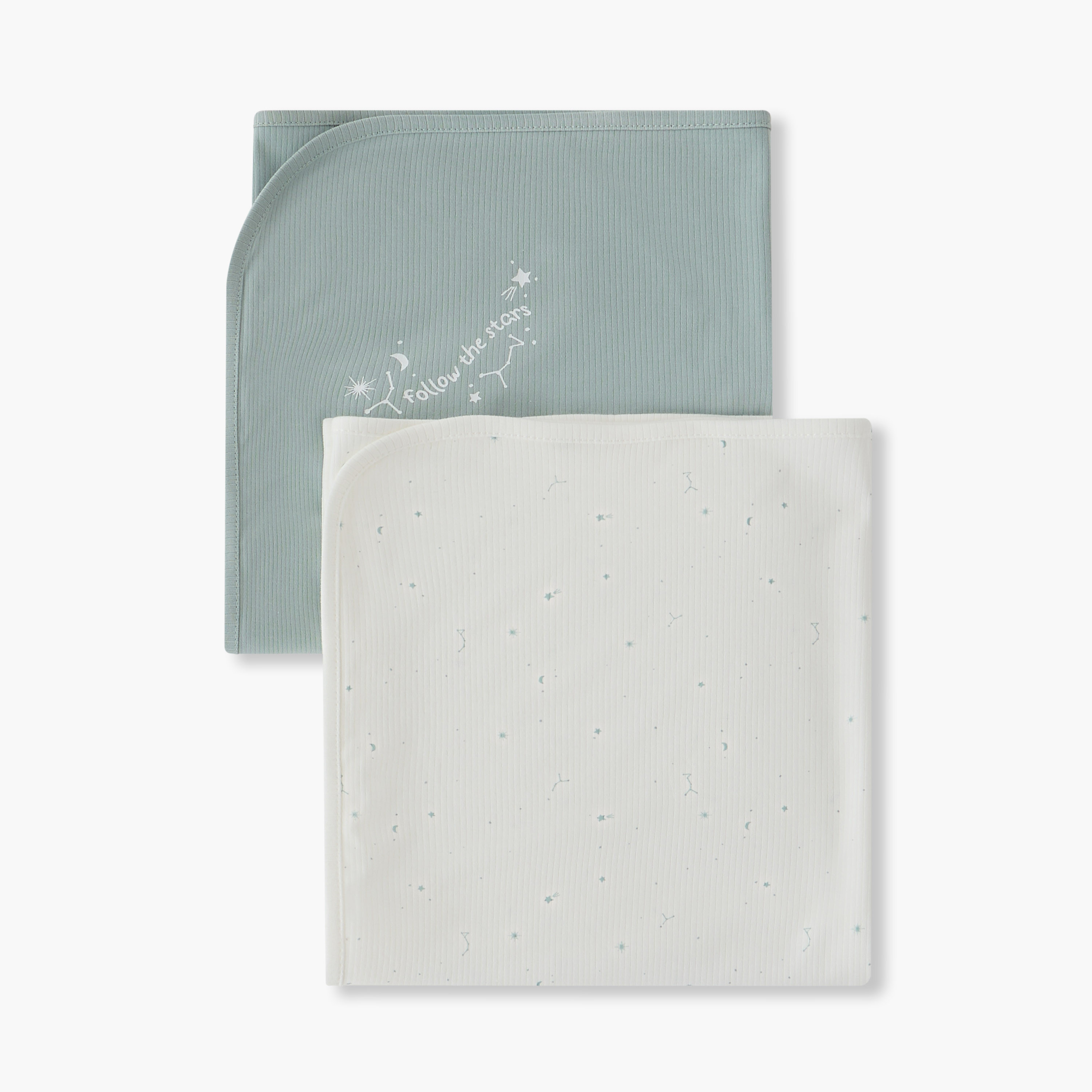 بطانية مواليد بطبعات من جونيورز - طقم من قطعتين-baby-nursery-blanketsandswaddles-receivingblankets-image-3