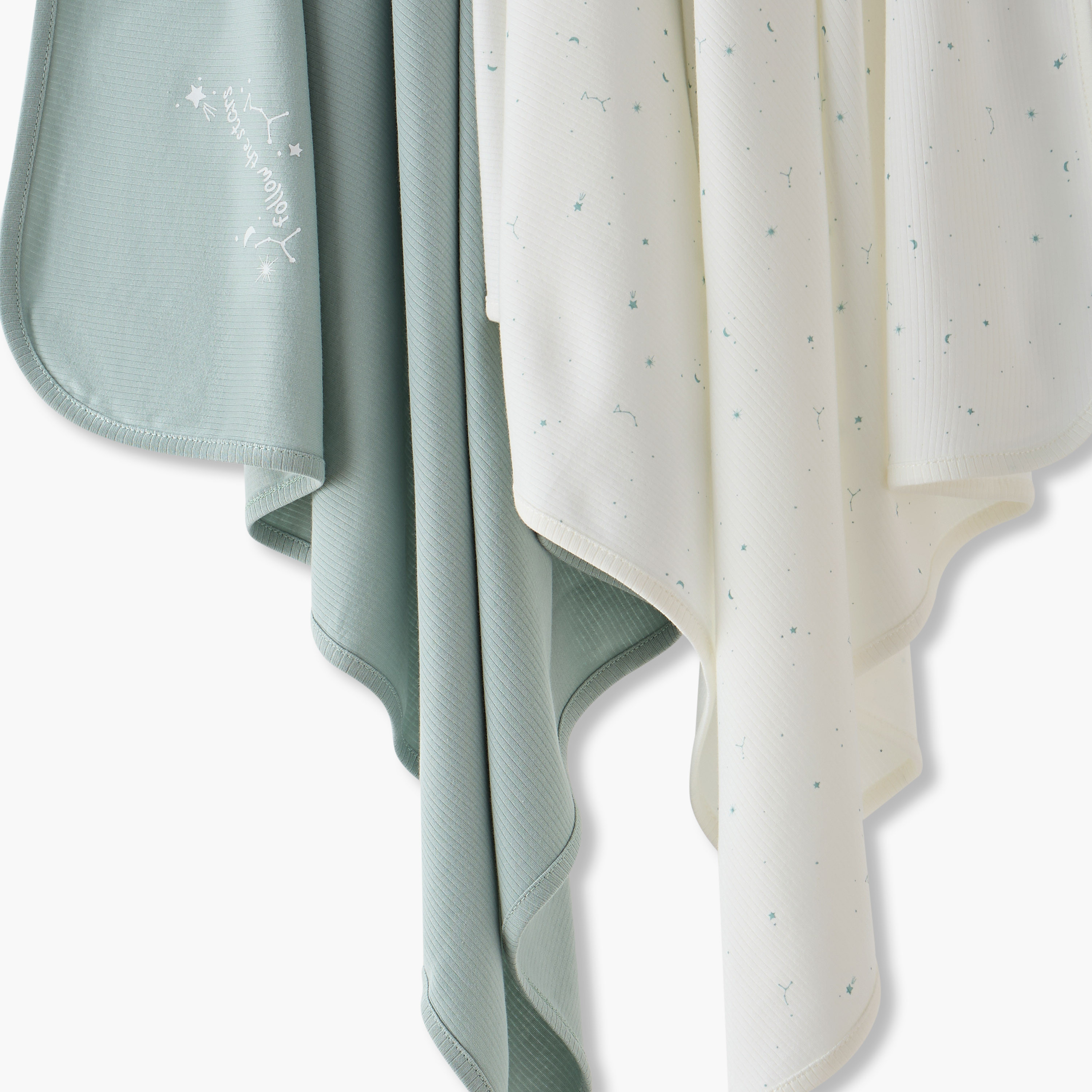 بطانية مواليد بطبعات من جونيورز - طقم من قطعتين-baby-nursery-blanketsandswaddles-receivingblankets-image-4