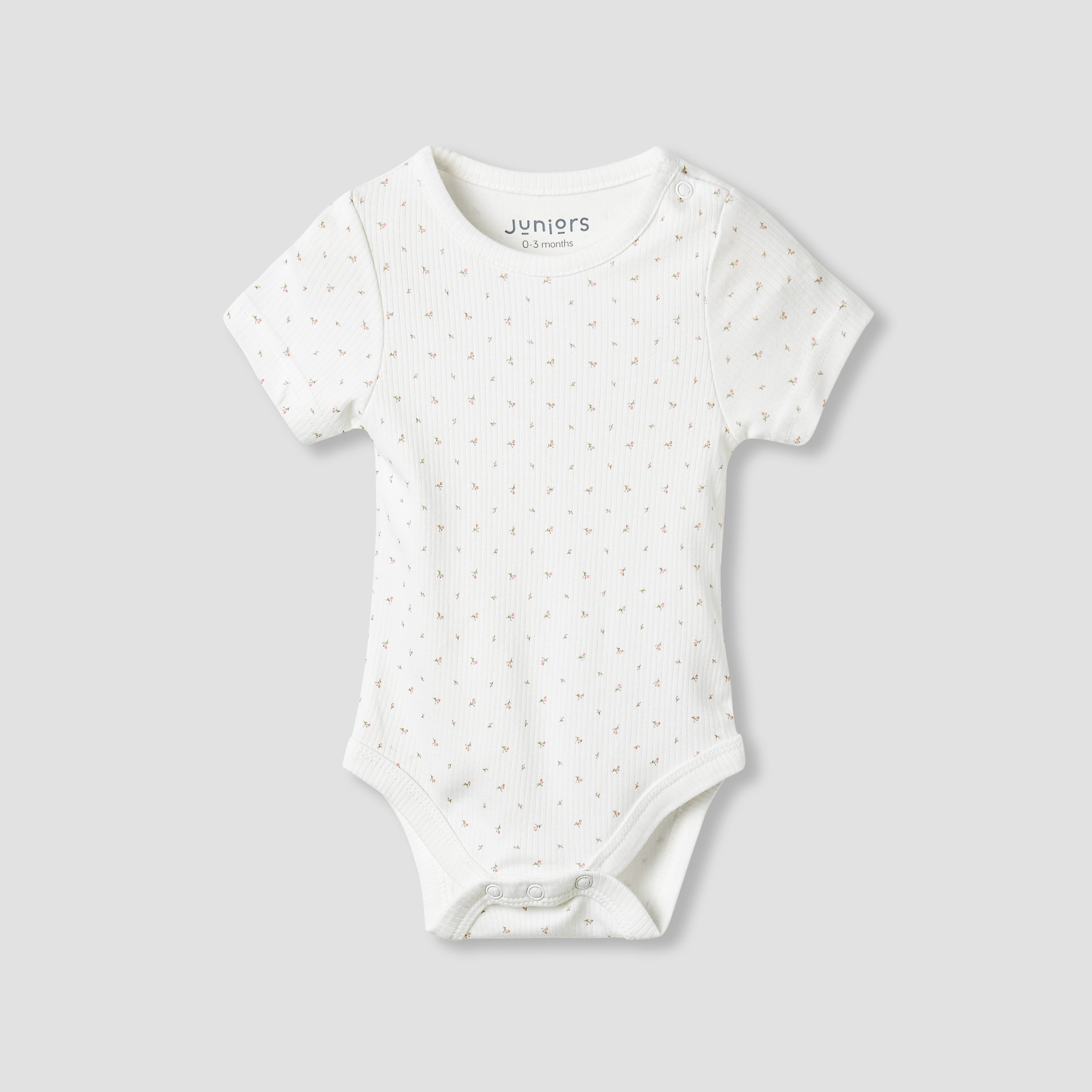 Juniors Round Neck Bodysuit with Snap Button Closure - Short Sleeves - Set of 2-baby-girls-clothing-bodysuits-image-3