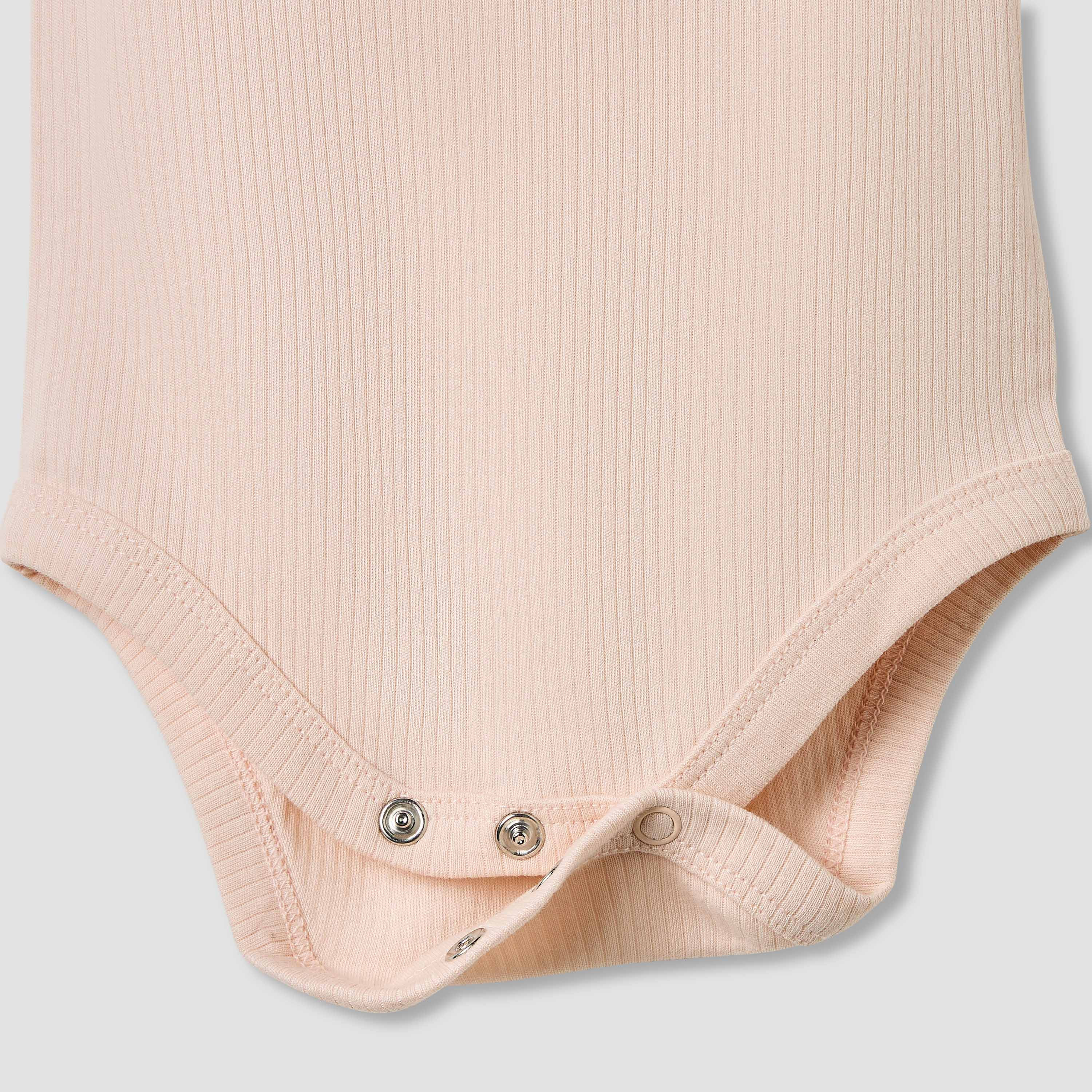 Juniors Round Neck Bodysuit with Snap Button Closure - Short Sleeves - Set of 2-baby-girls-clothing-bodysuits-image-5