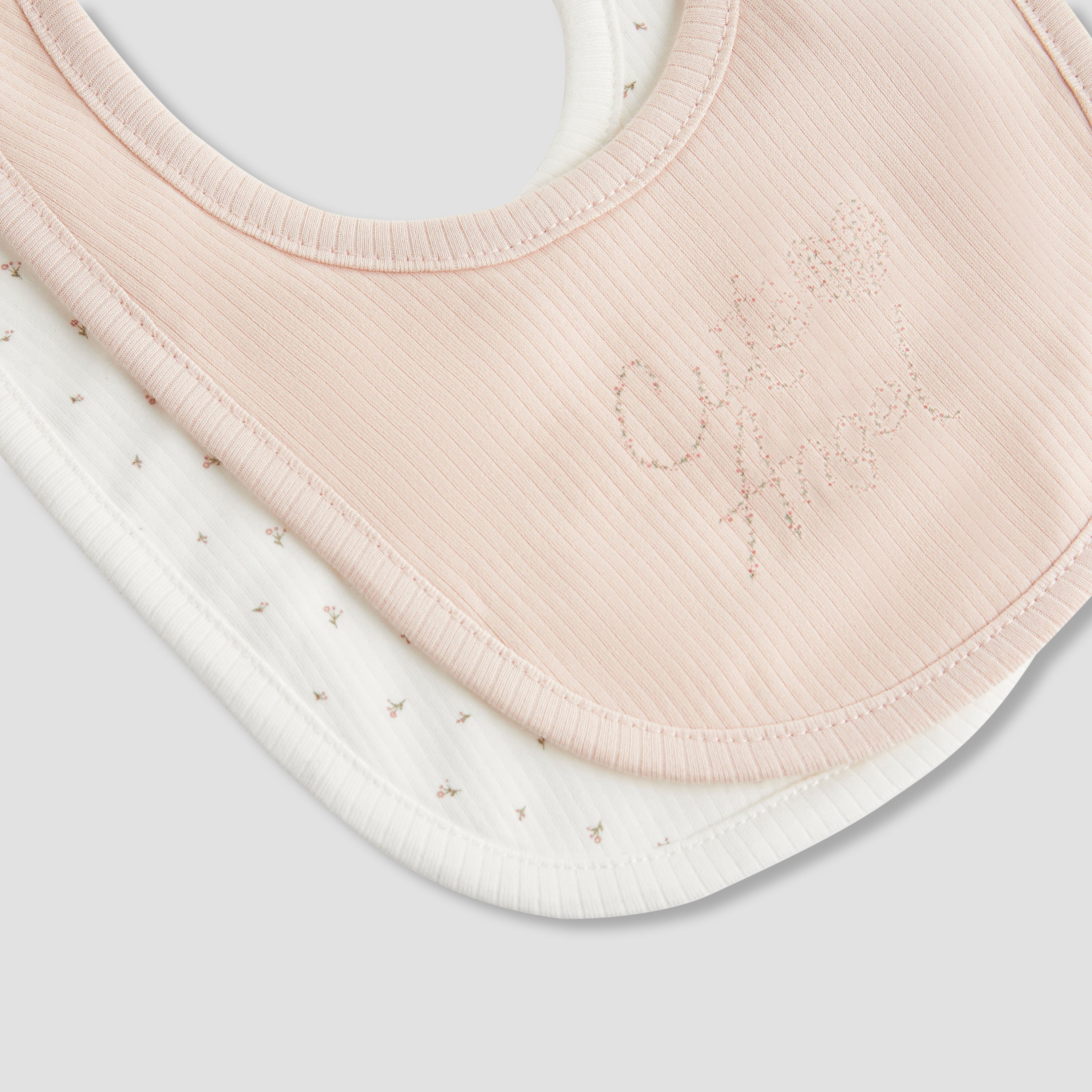 Juniors Baby Bib with Snap Button Closure - Cotton Blend - Set of 2-baby-feeding-bibs-image-6