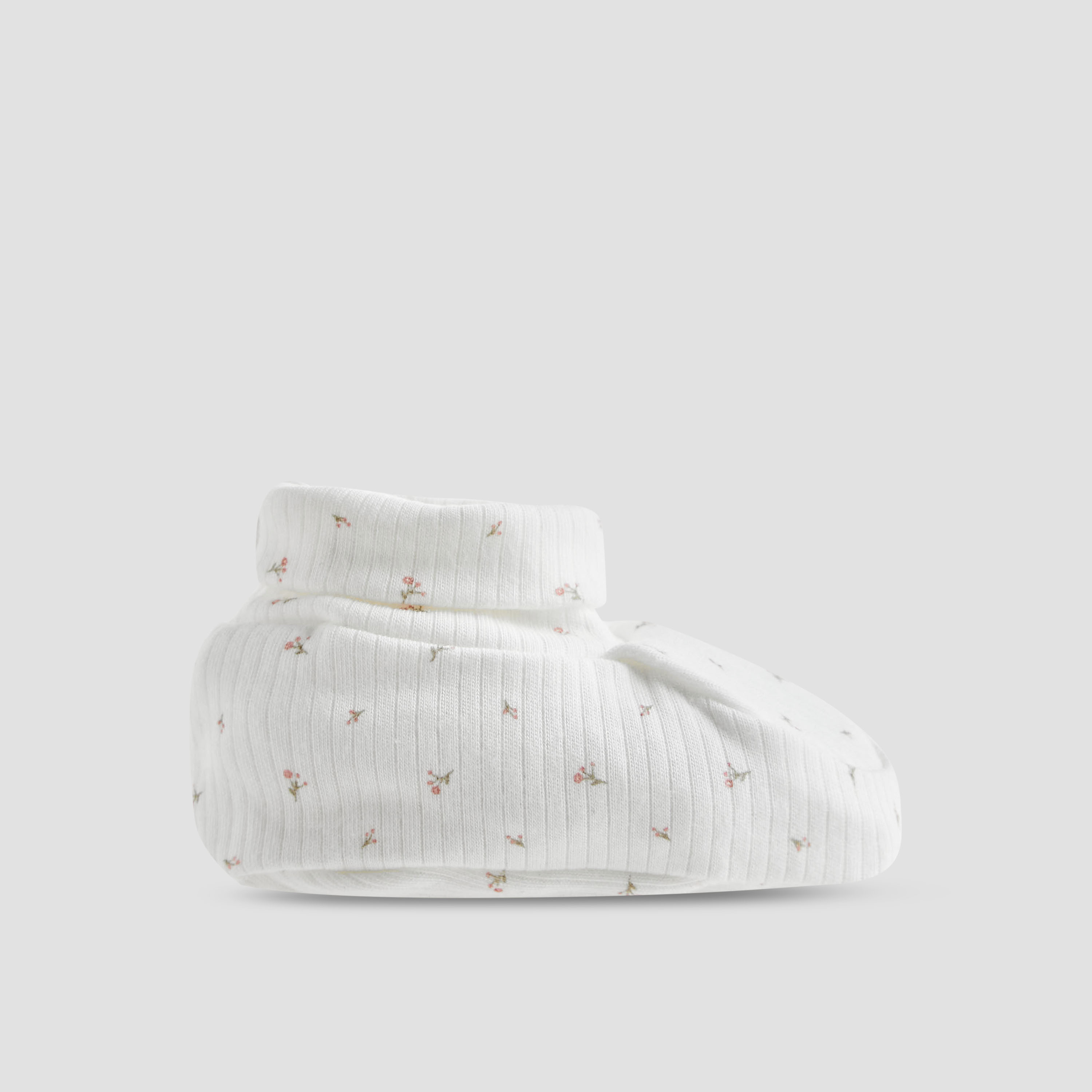 Juniors Girls Booties with Ribbed Texture - Soft Fabric - Set of 2-baby-girls-shoes-booties-image-5