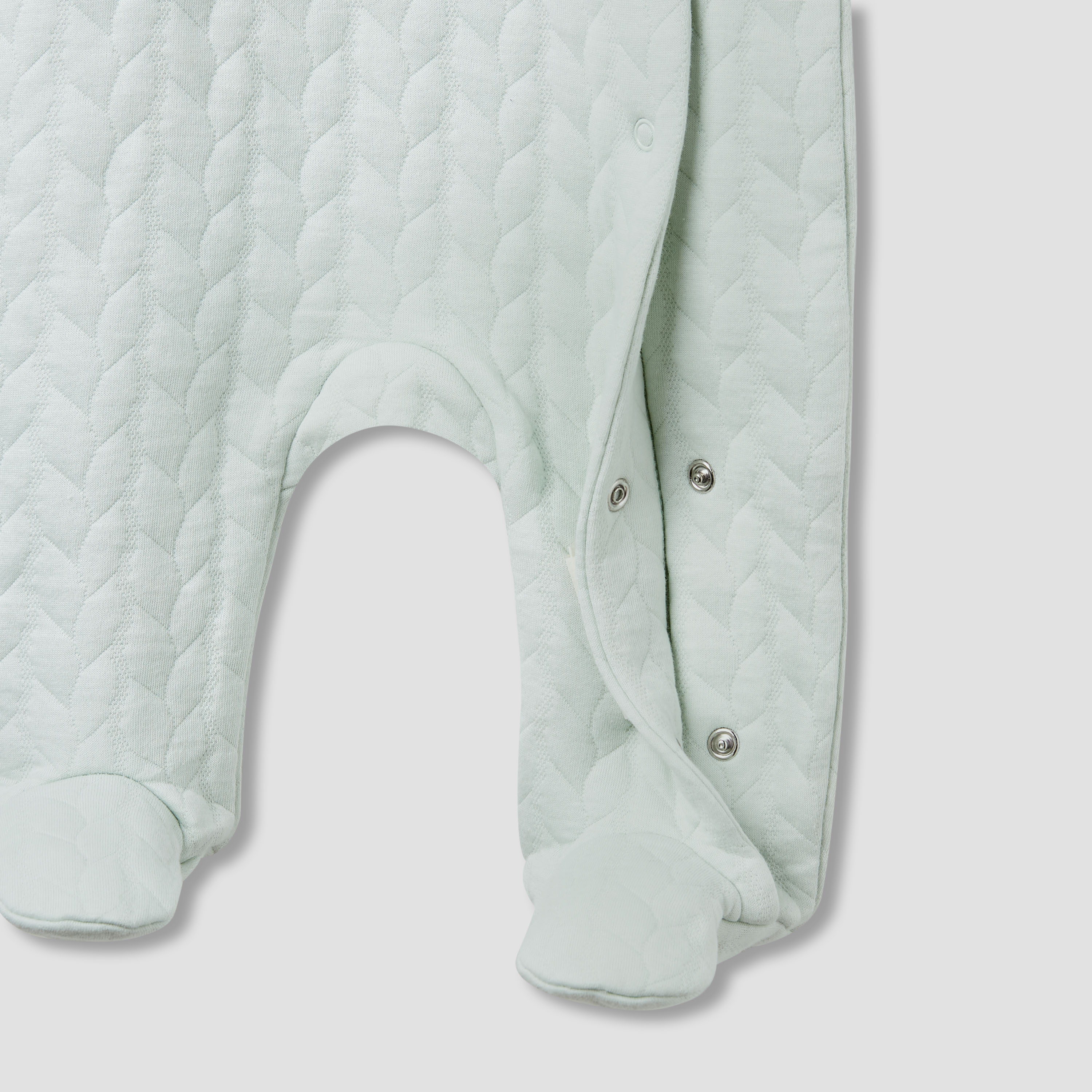 Juniors Jacquard Textured Sleepsuit with Long Sleeves-baby-girls-clothing-nightwear-sleepsuits-image-5