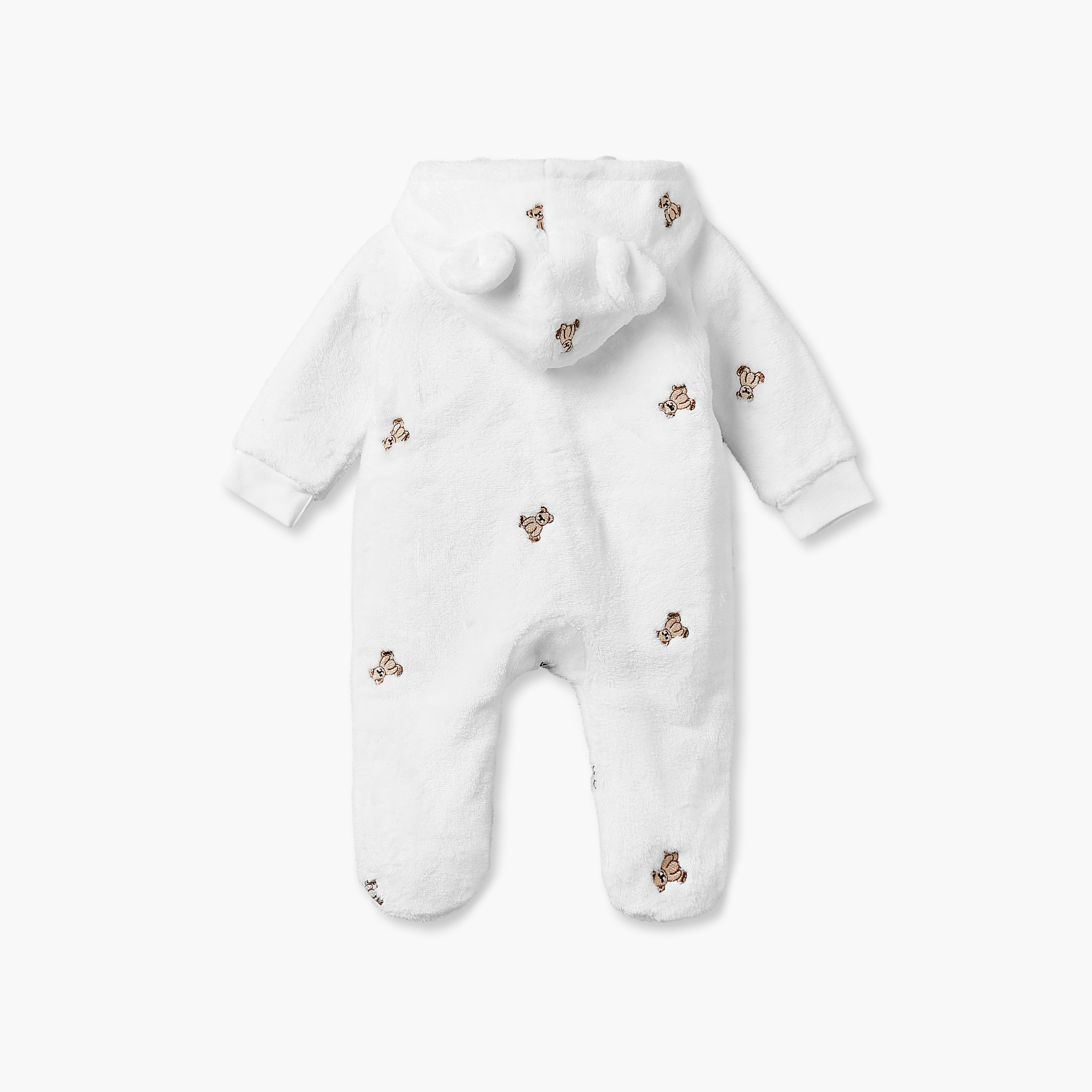 بدلة نوم قطن بقبعة وأكمام طويلة بتطريزات من جونيورز-baby-boys-clothing-nightwear-sleepsuits-image-3