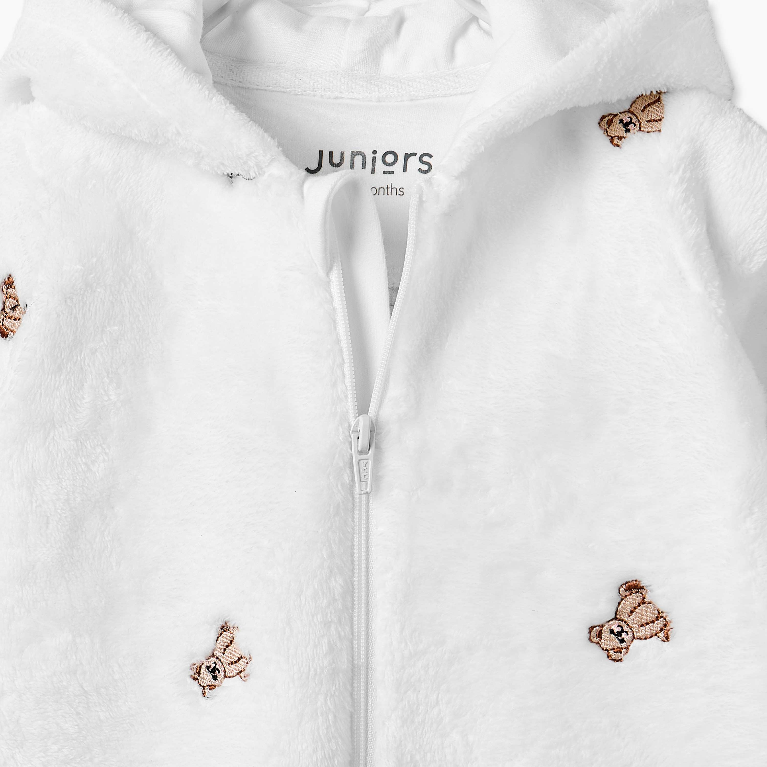 بدلة نوم قطن بقبعة وأكمام طويلة بتطريزات من جونيورز-baby-boys-clothing-nightwear-sleepsuits-image-5