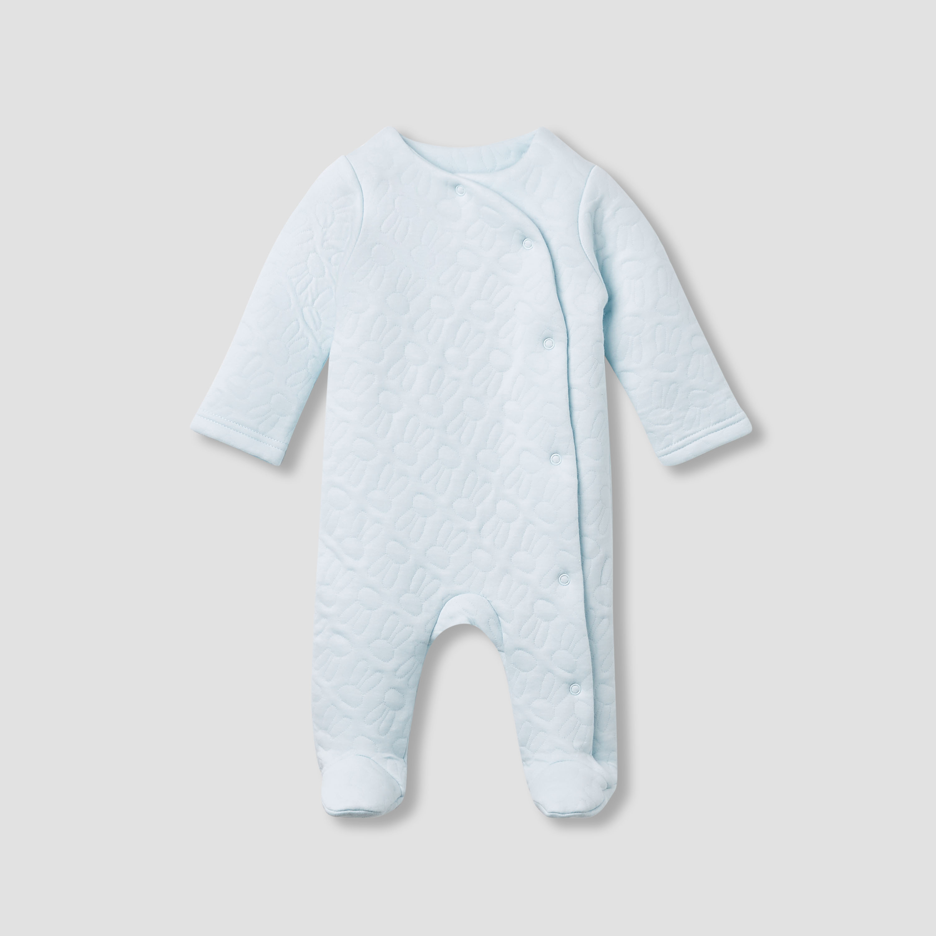 بدلة نوم جاكار مبطنة بأكمام طويلة وتزيينات أرنب من جونيورز-baby-boys-clothing-winterwear-sleepsuits-image-5