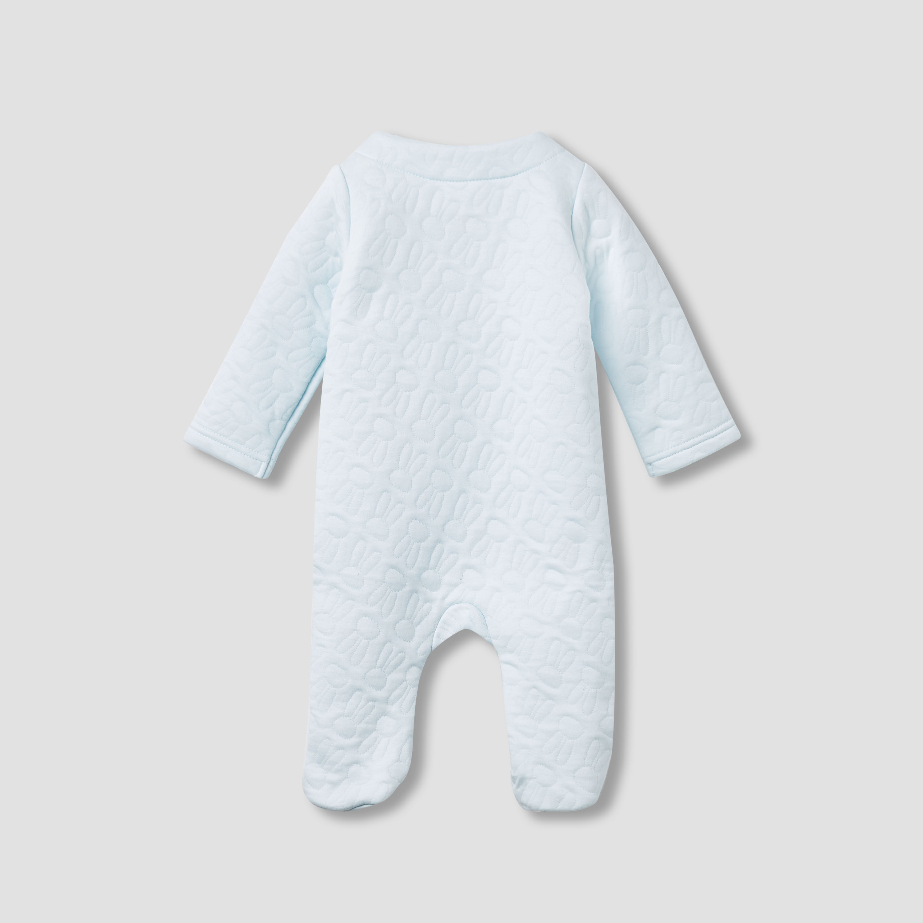 بدلة نوم جاكار مبطنة بأكمام طويلة وتزيينات أرنب من جونيورز-baby-boys-clothing-winterwear-sleepsuits-image-4