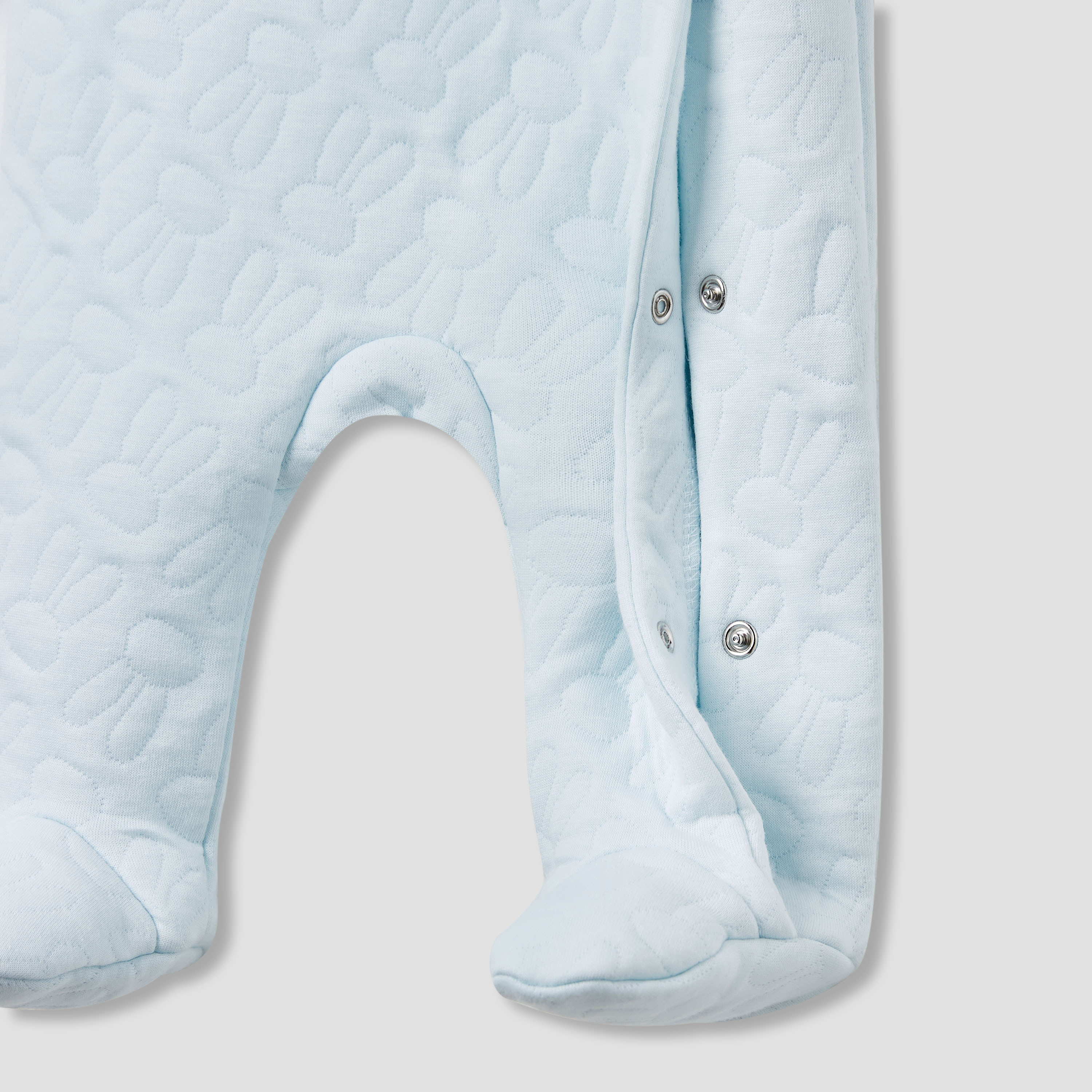 بدلة نوم جاكار مبطنة بأكمام طويلة وتزيينات أرنب من جونيورز-baby-boys-clothing-winterwear-sleepsuits-image-1