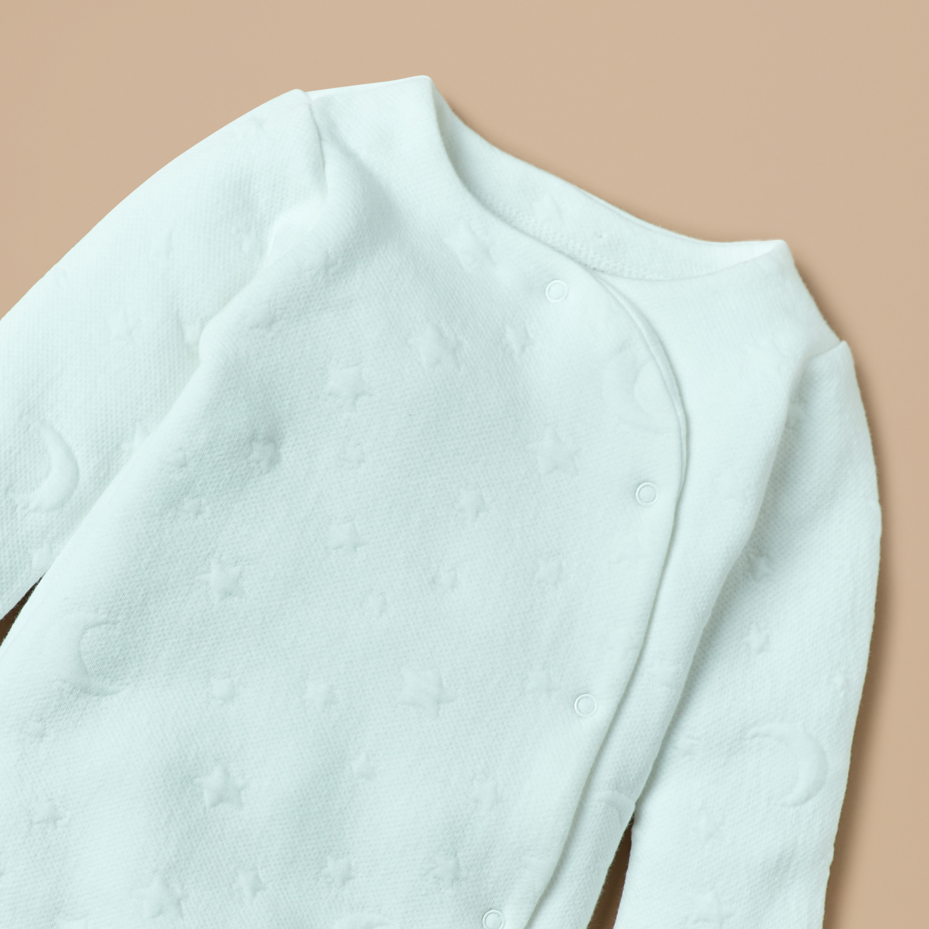 Giggles Jacquard Padded Closed Feet Sleepsuit with Button Closure-baby-boys-clothing-winterwear-sleepsuits-image-3