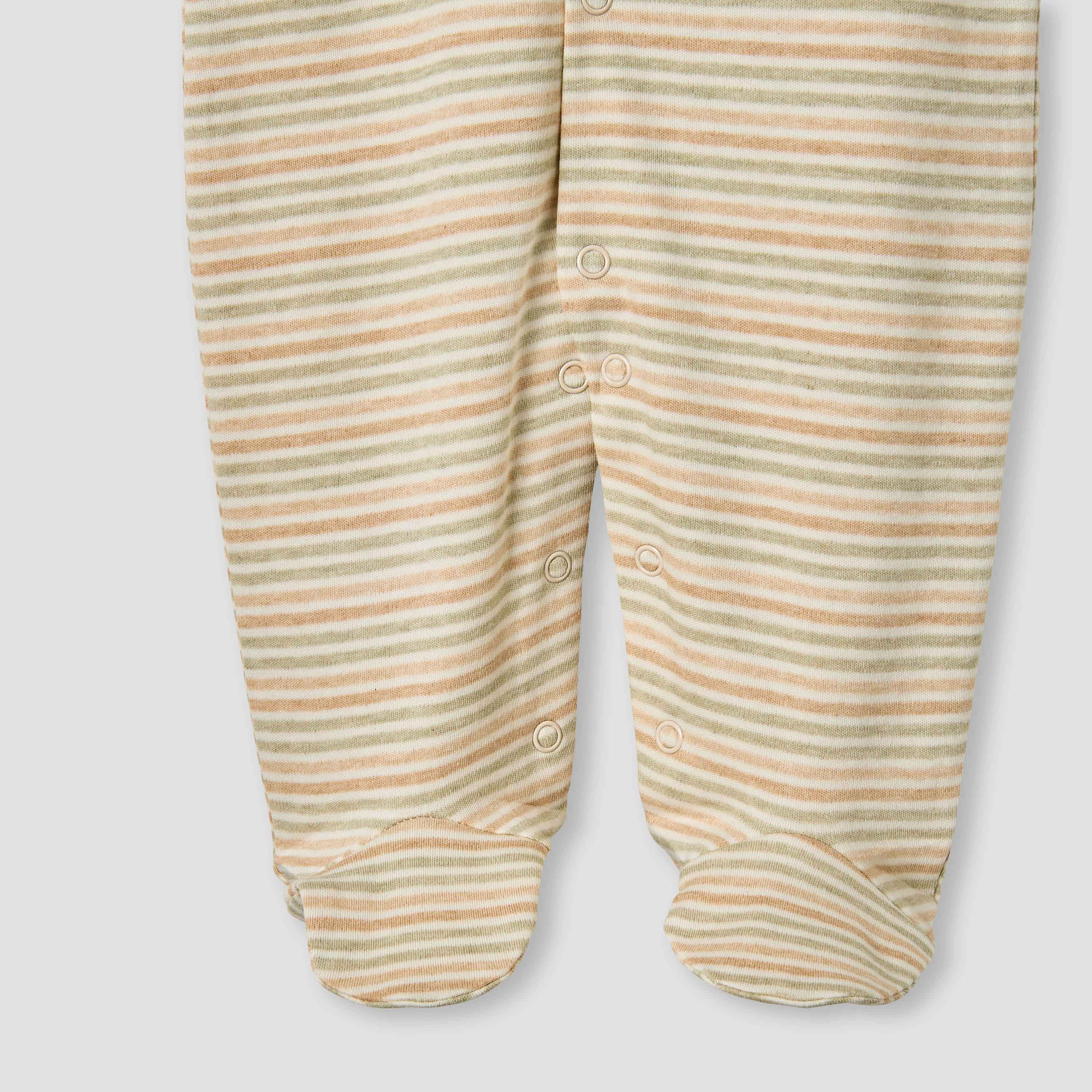 Juniors Striped Closed Feet Sleepsuit with Long Sleeves-baby-boys-clothing-nightwear-sleepsuits-image-5