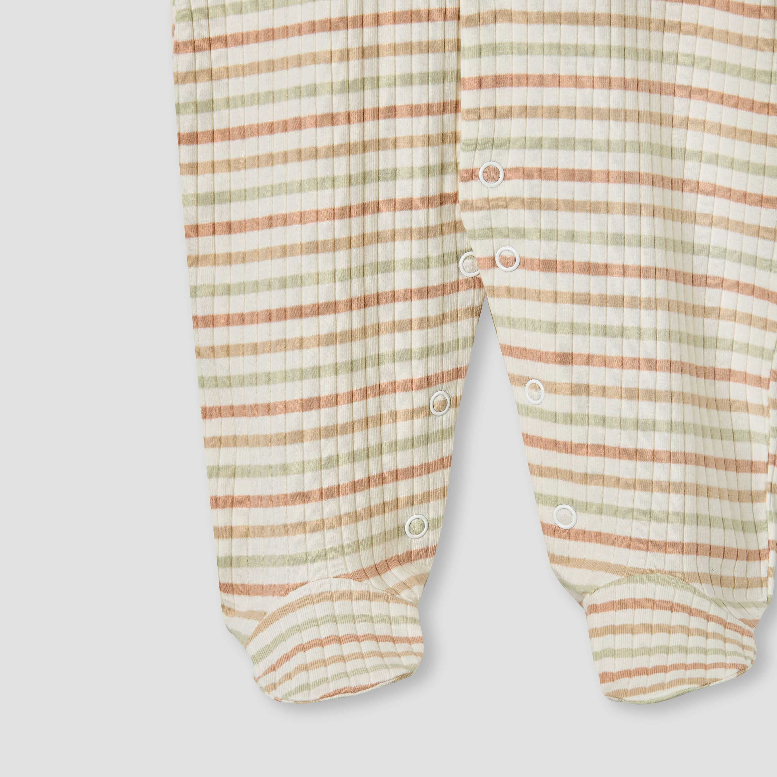 Juniors Striped Closed Feet Sleepsuit with Long Sleeves-baby-boys-clothing-nightwear-sleepsuits-image-4