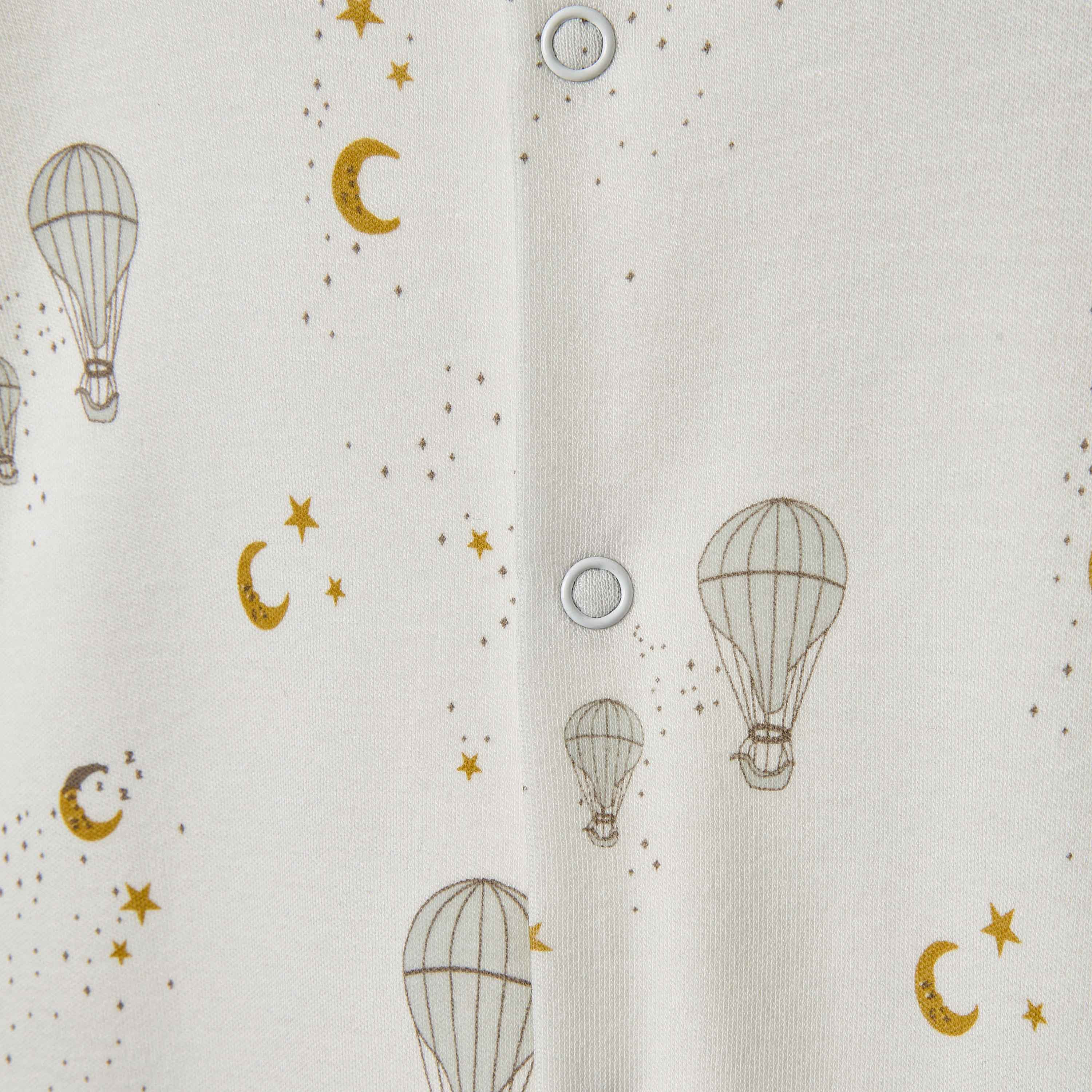 Juniors Hot Air Balloon Print Sleepsuit with Long Sleeves-baby-boys-clothing-nightwear-sleepsuits-image-4