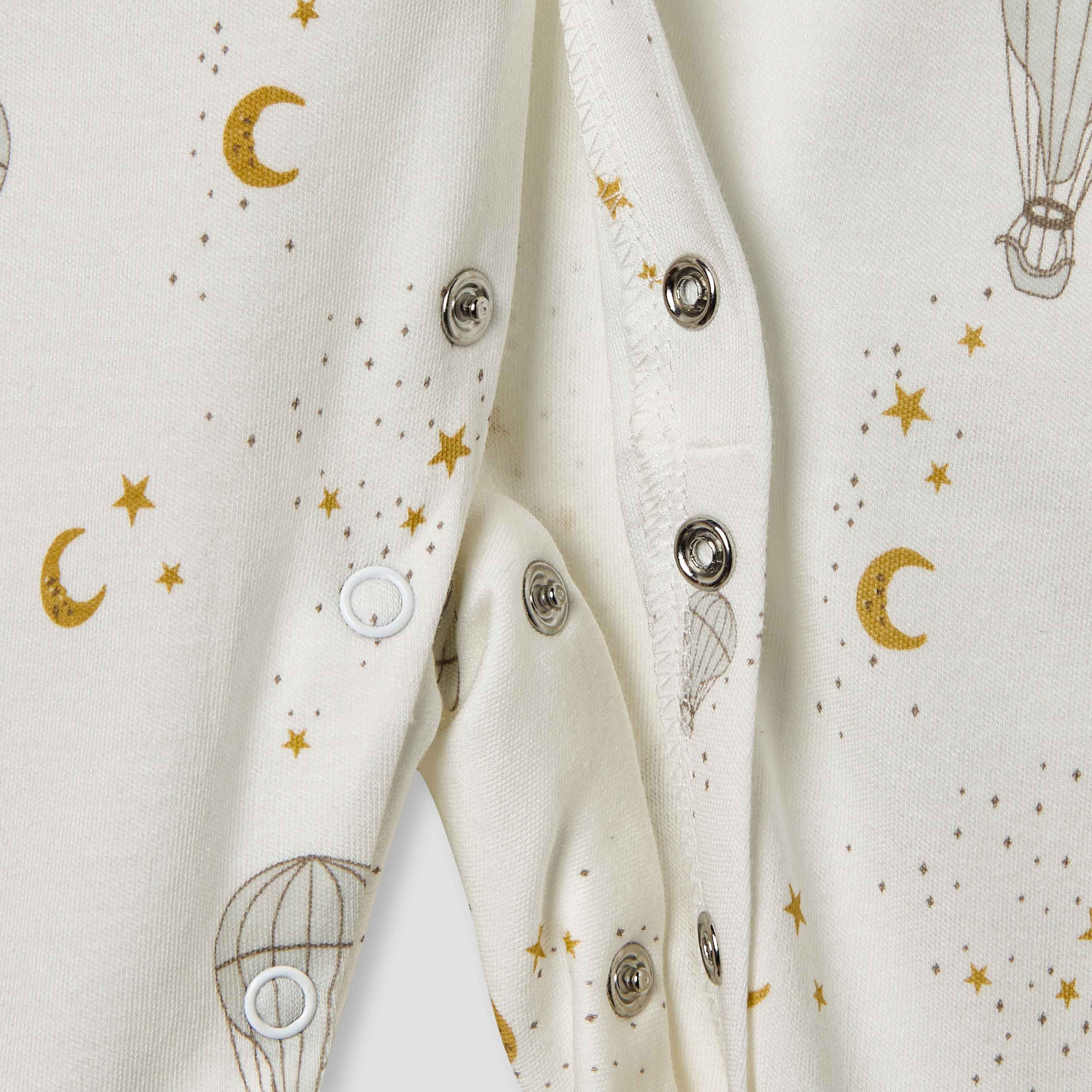 Juniors Hot Air Balloon Print Sleepsuit with Long Sleeves-baby-boys-clothing-nightwear-sleepsuits-image-5