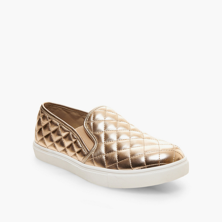 Steve Madden Women's Quilted Low Ankle Slip On Sneakers