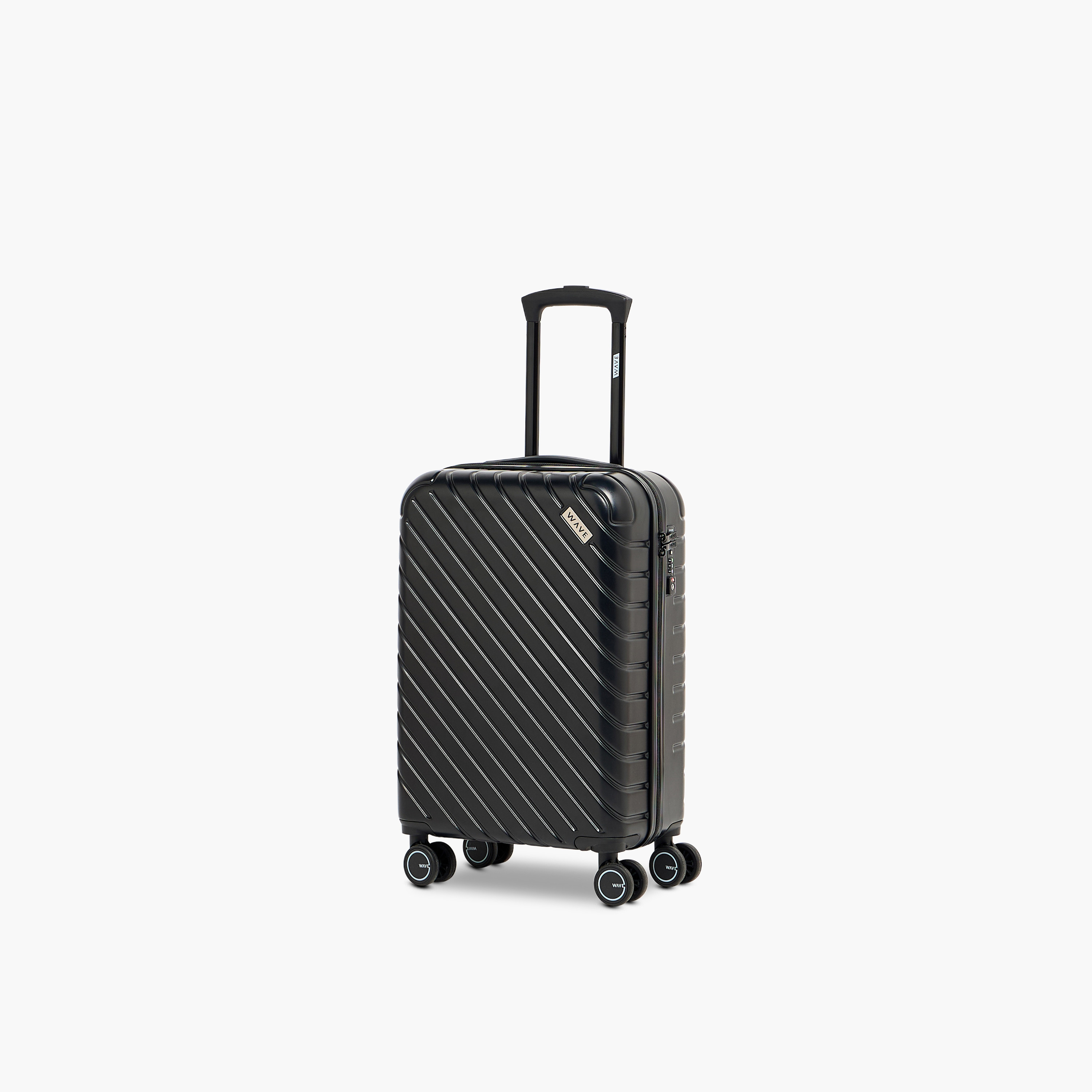 WAVE 2-Piece Textured Hardcase Trolley Bag with Retractable Handle-travel-luggagesandbags-luggage-image-2