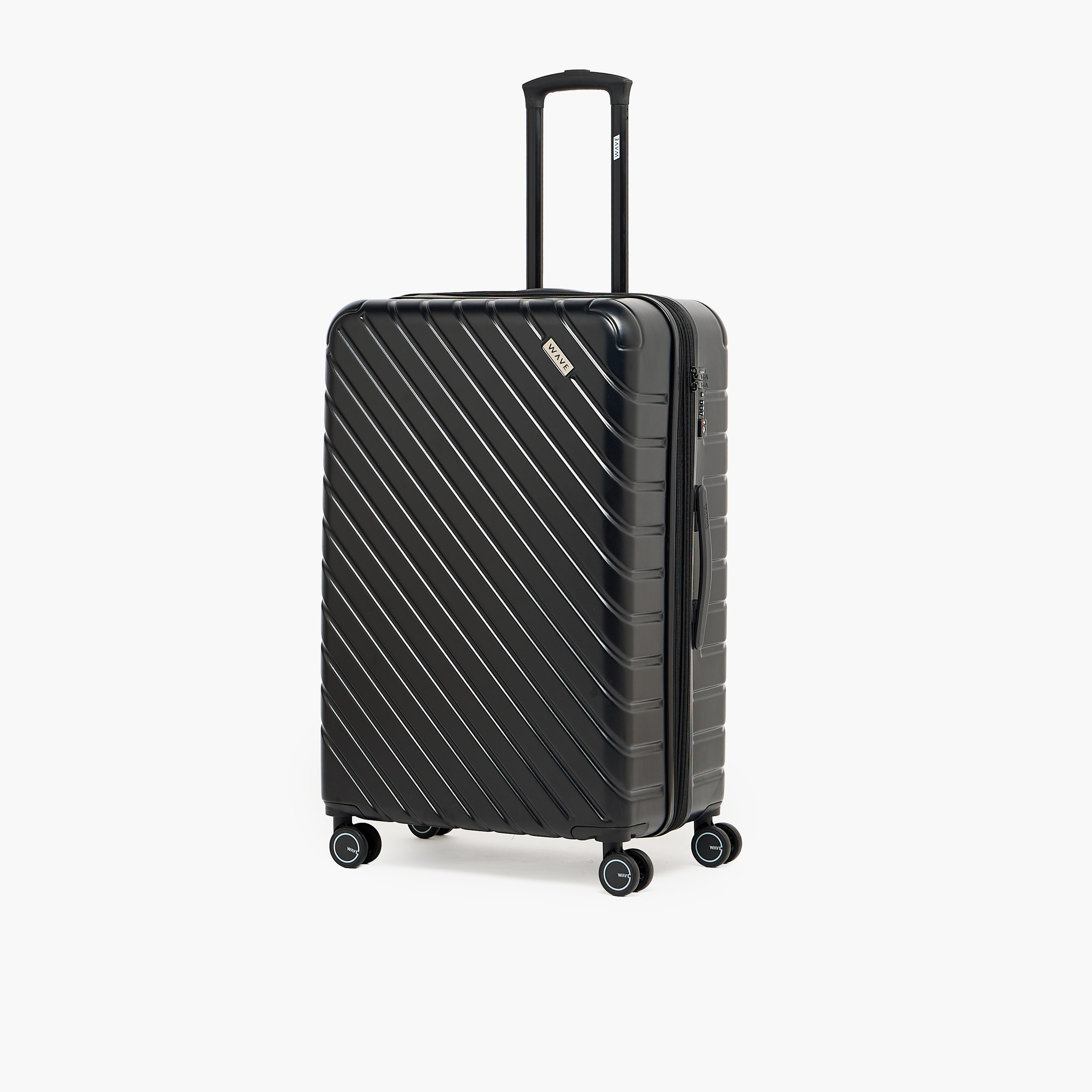 WAVE 2-Piece Textured Hardcase Trolley Bag with Retractable Handle-travel-luggagesandbags-luggage-image-3
