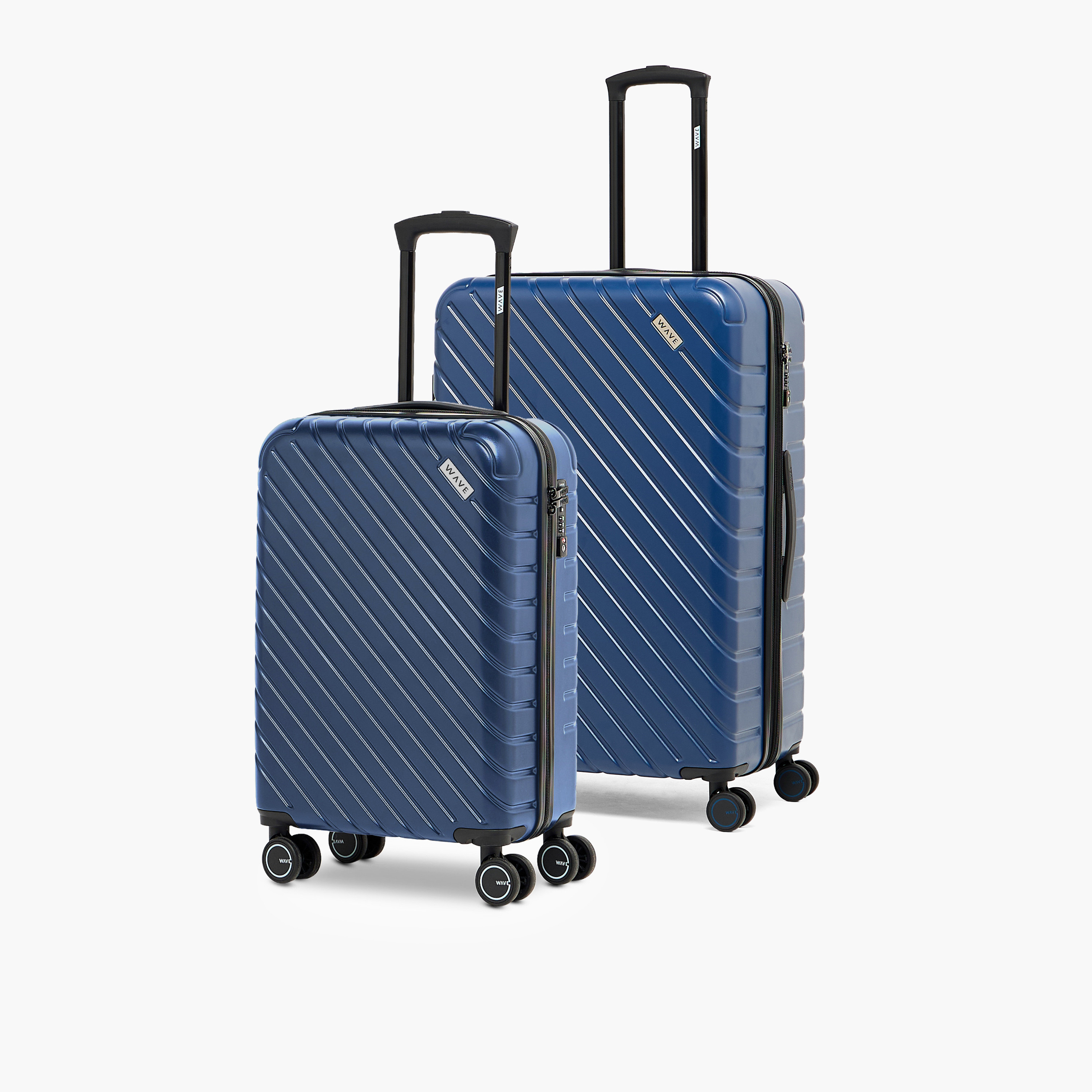 شنط سفر صلبة بارزة الملمس بمقبض قابل للسحب قطعتين من ويف-travel-luggagesandbags-luggage-image-1