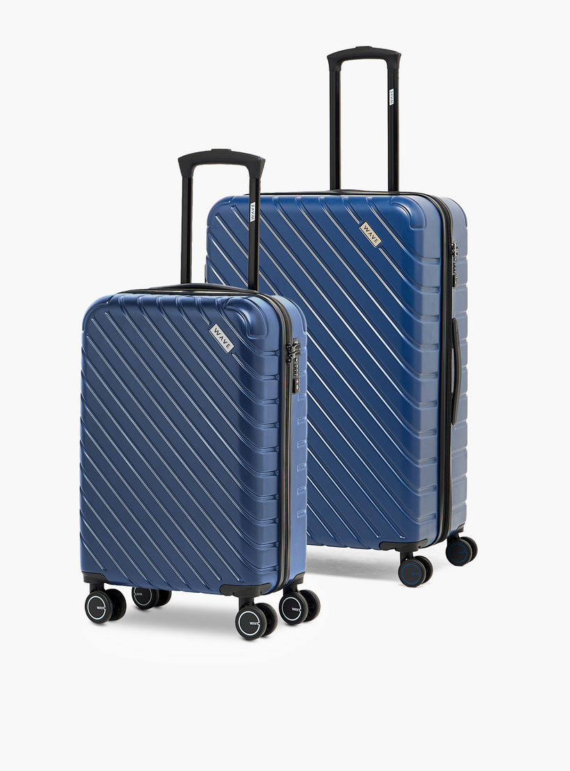 شنط سفر صلبة بارزة الملمس بمقبض قابل للسحب قطعتين من ويف-travel-luggagesandbags-luggage-image-1