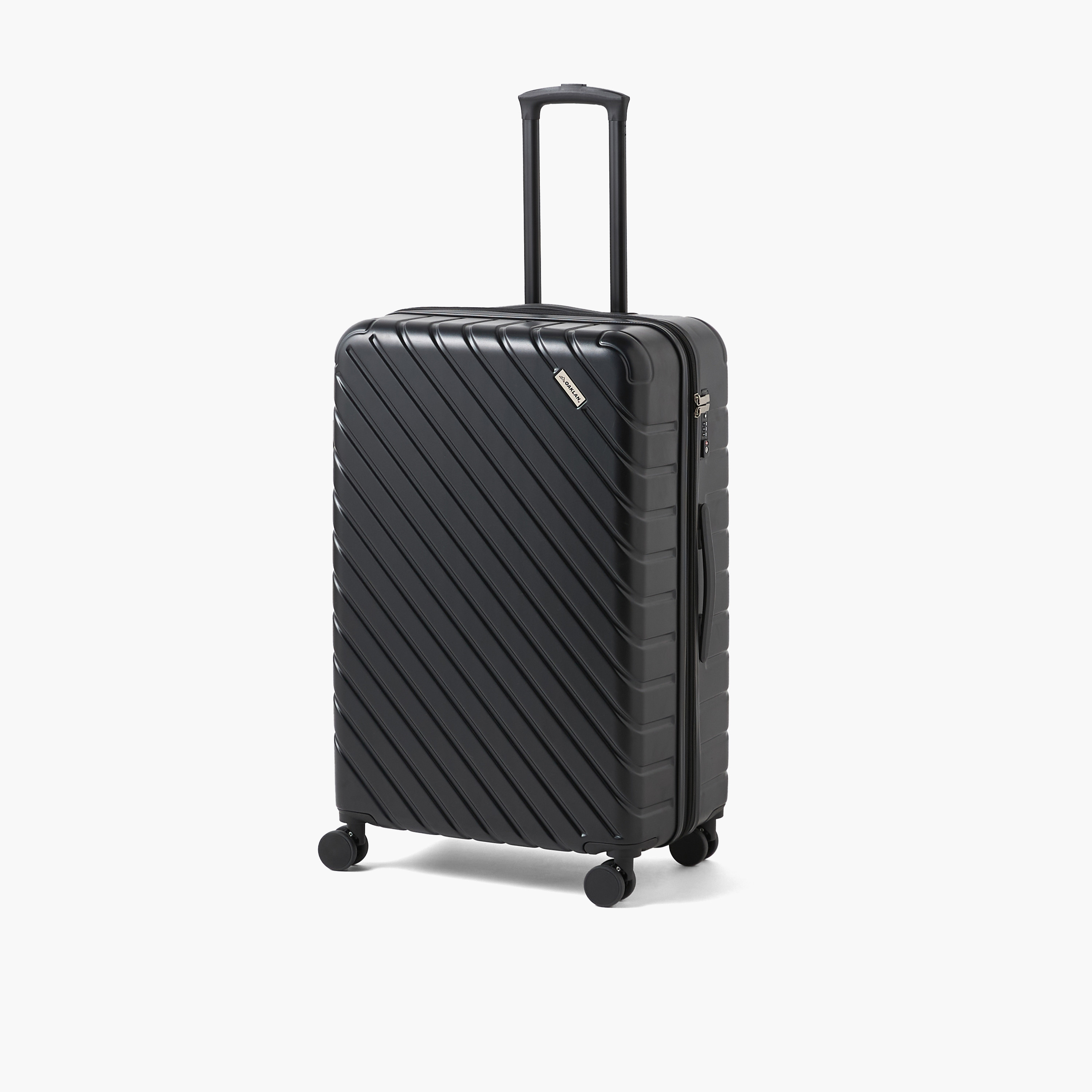 شنطة سفر صلبة بارزة الملمس بعجلات ومقبض قابل للسحب من أوكلان من شو إكسبريس-travel-luggagesandbags-luggage-image-1