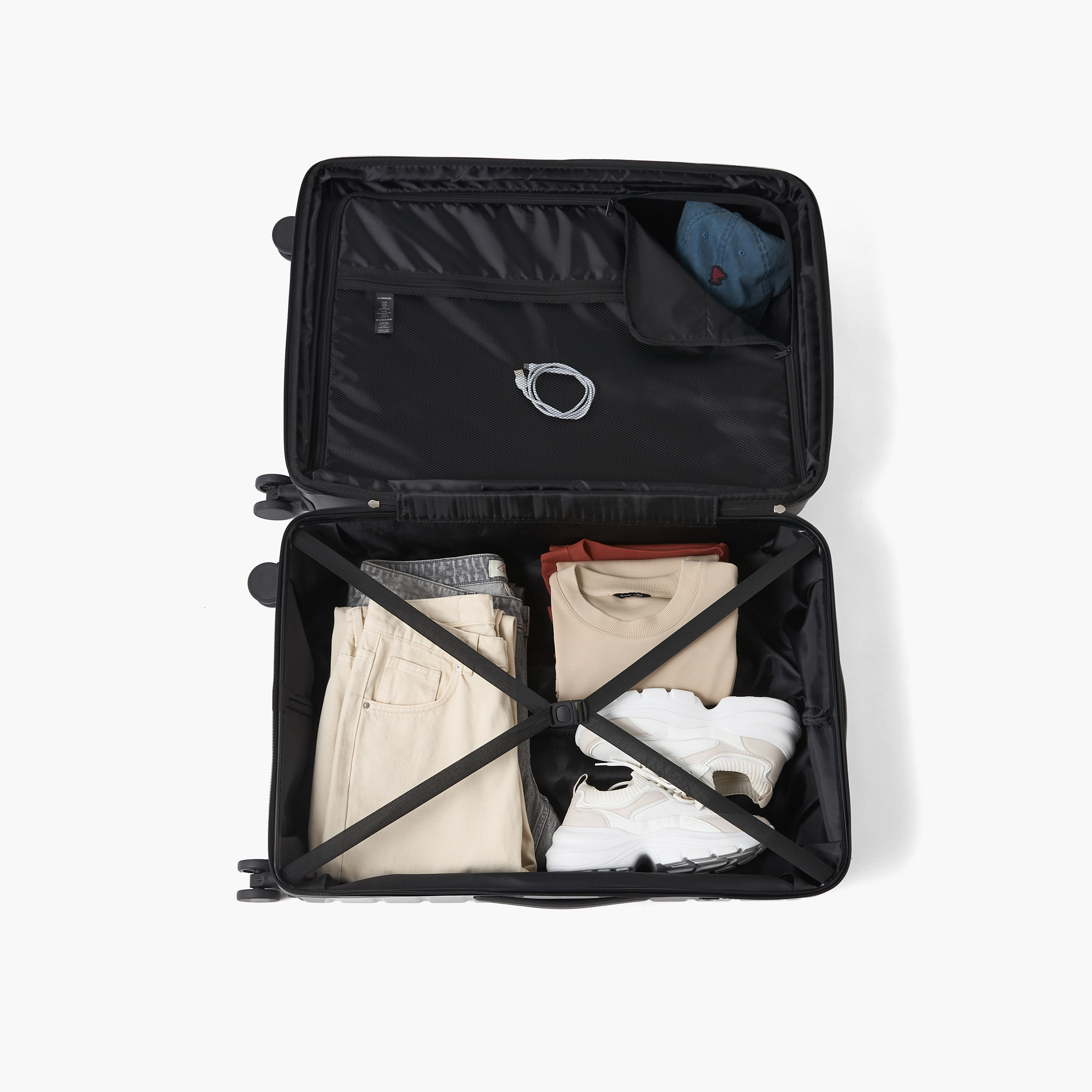 شنطة سفر صلبة بارزة الملمس بعجلات ومقبض قابل للسحب من أوكلان من شو إكسبريس-travel-luggagesandbags-luggage-image-3