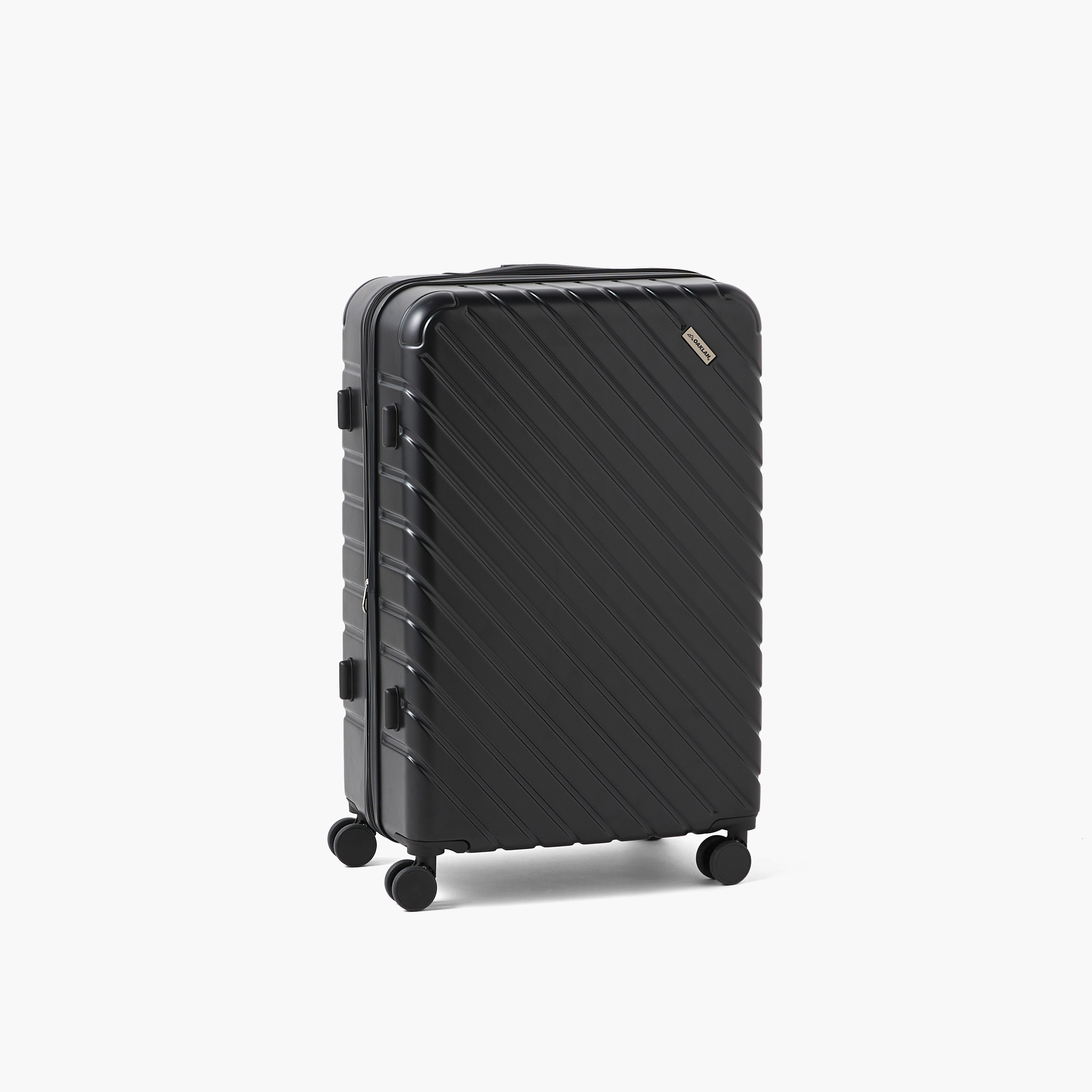 شنطة سفر صلبة بارزة الملمس بعجلات ومقبض قابل للسحب من أوكلان من شو إكسبريس-travel-luggagesandbags-luggage-image-5