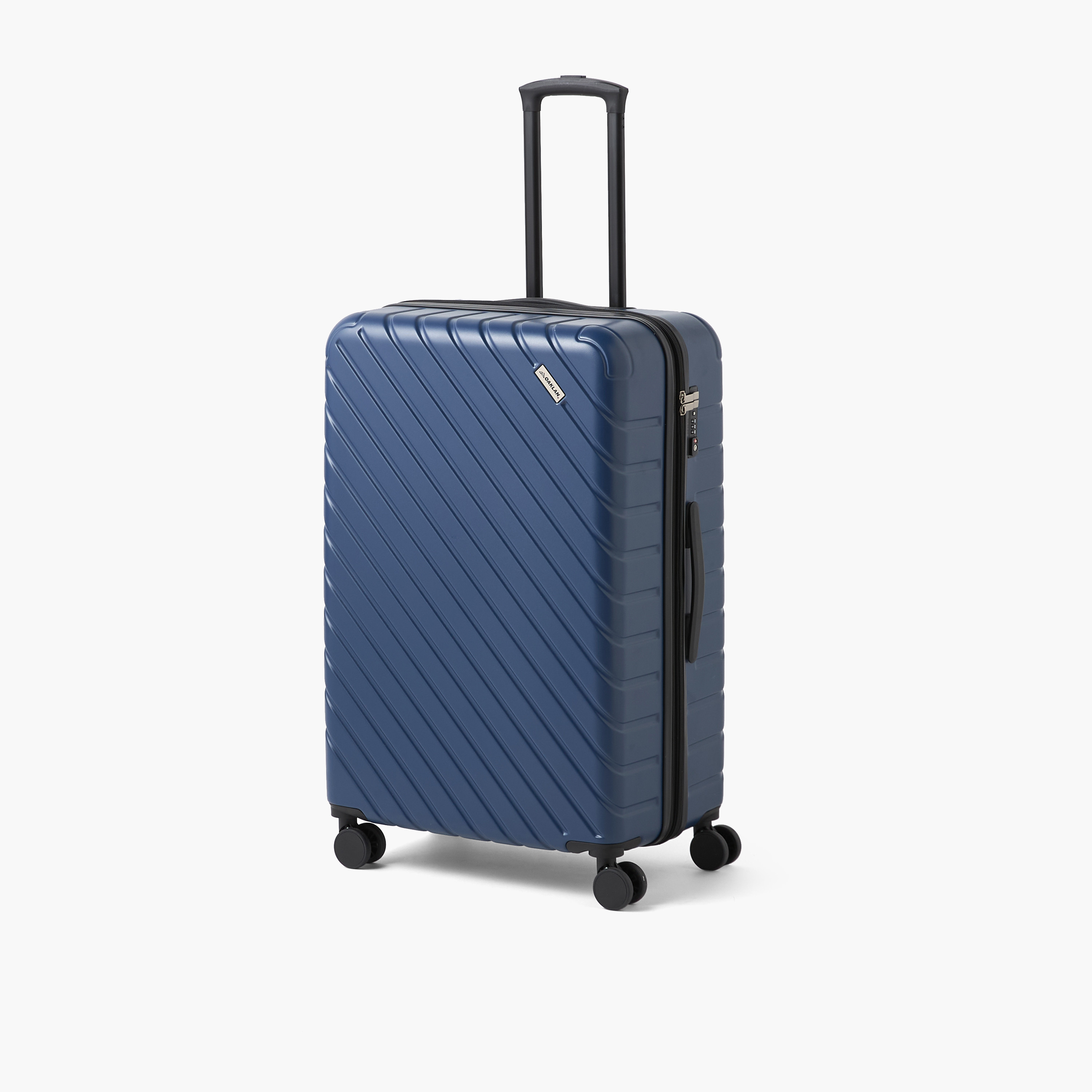 شنطة سفر صلبة بارزة الملمس بعجلات ومقبض قابل للسحب من أوكلان من شو إكسبريس-travel-luggagesandbags-luggage-image-1